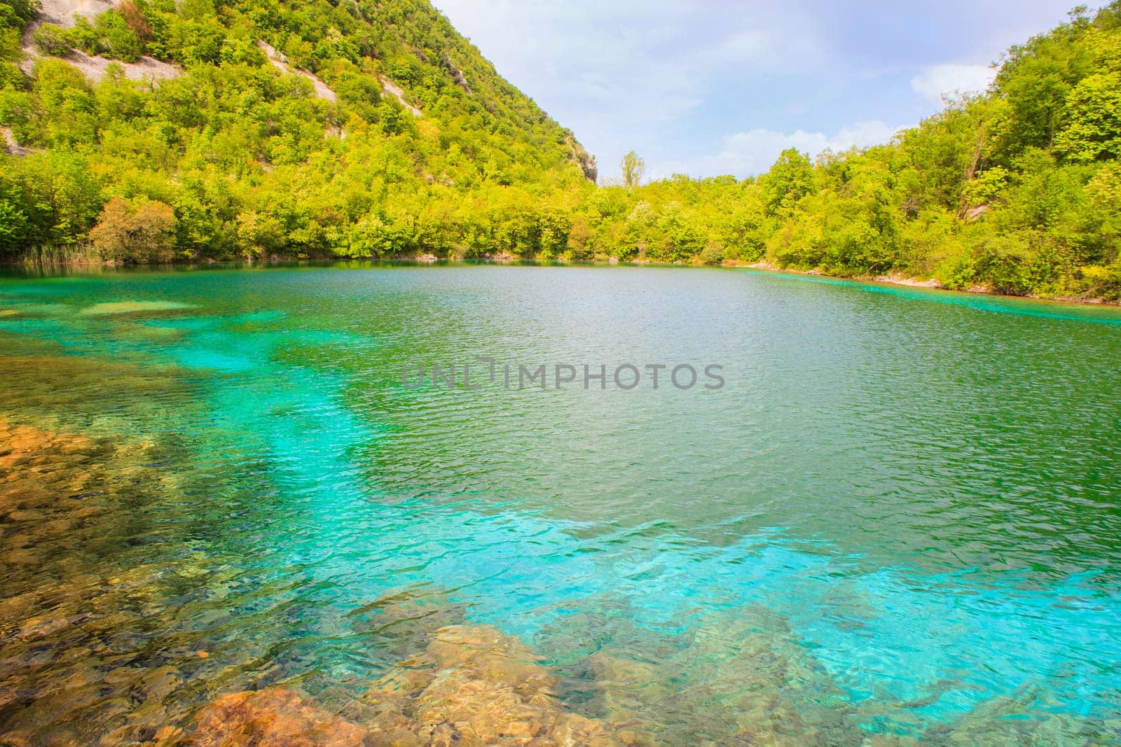 View of Cornino lake in Friuli Venezia Giulia, Italy