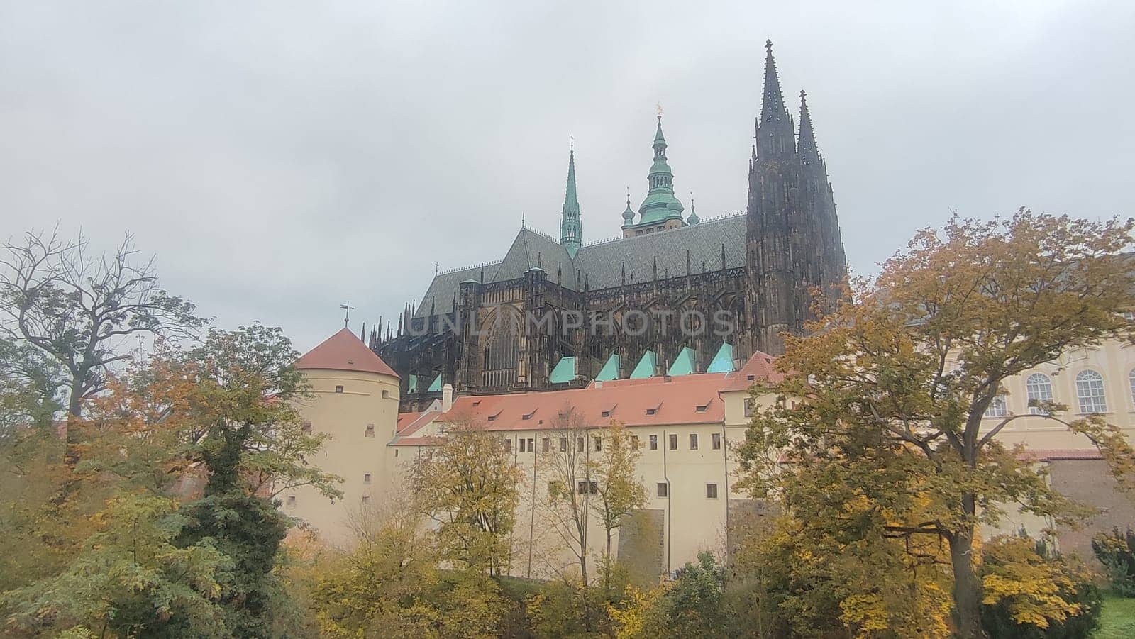 Prague Czech Republic Europe travel places history museum building historical church street building architecture famous place autumn nature landscape tour tourism background trees. High quality photo