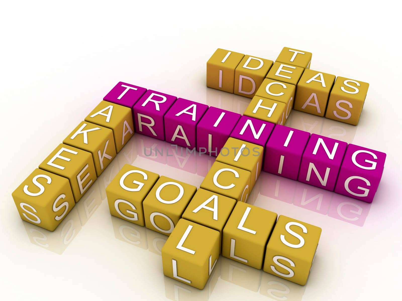 Training and related words concept