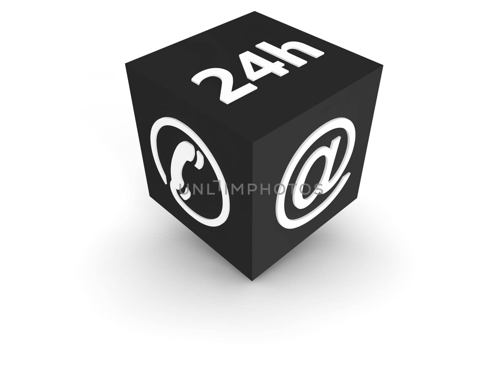Communication - grey cube