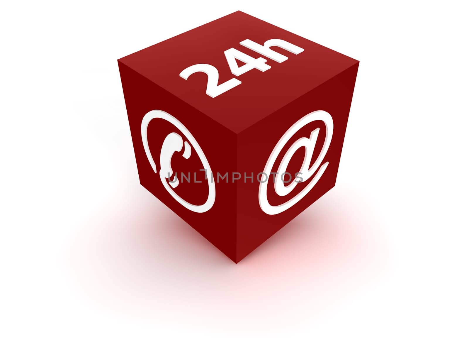 Communication - red cube