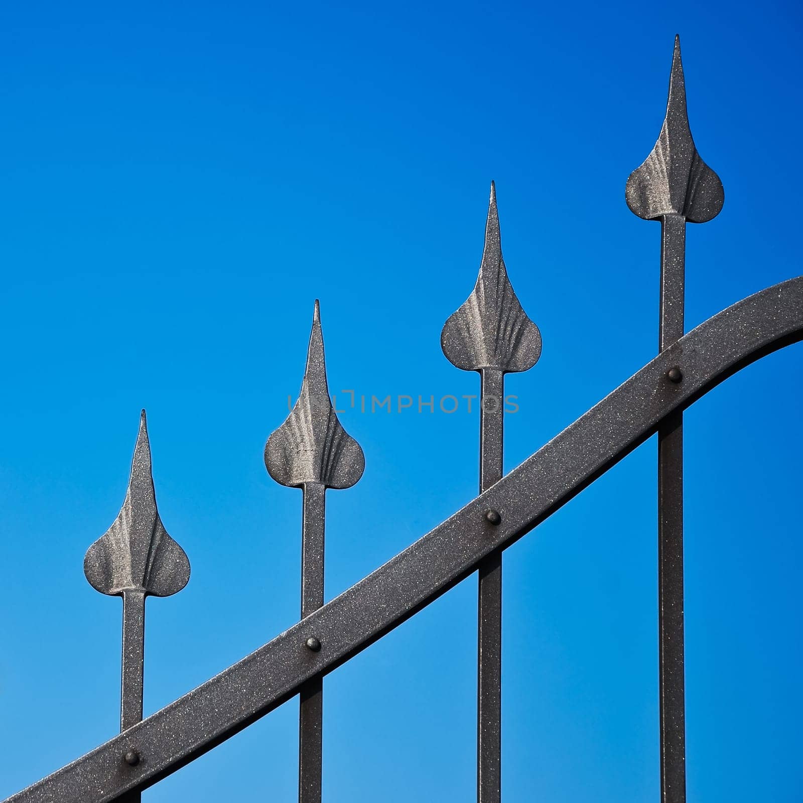 Tips of a garden fence