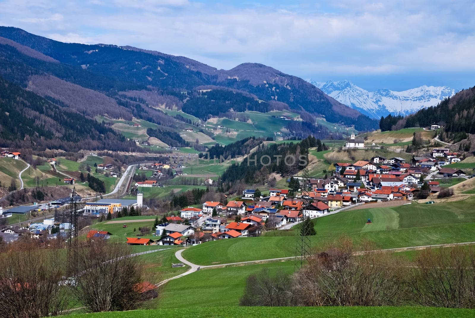 The town of Mauern in Tyrol