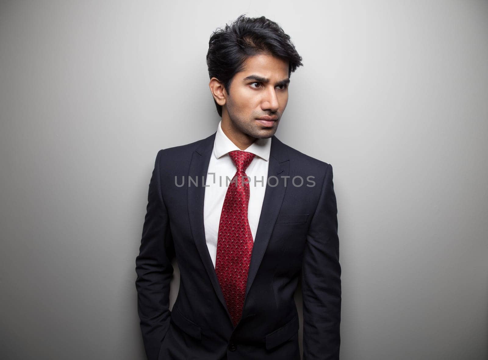 Ambitious Asian businessman
