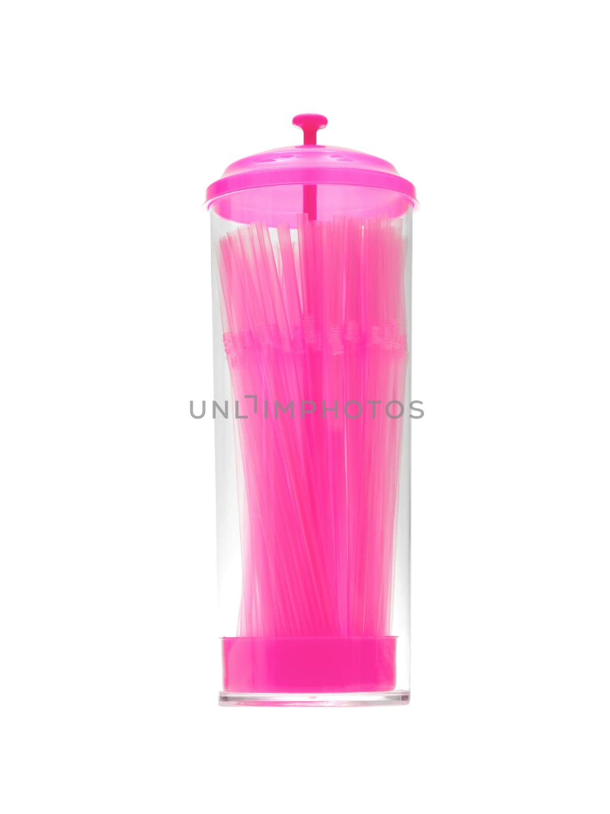 Drinking straws isloated against a white background