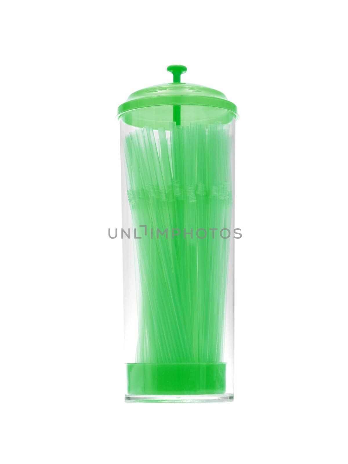 Drinking straws isloated against a white background