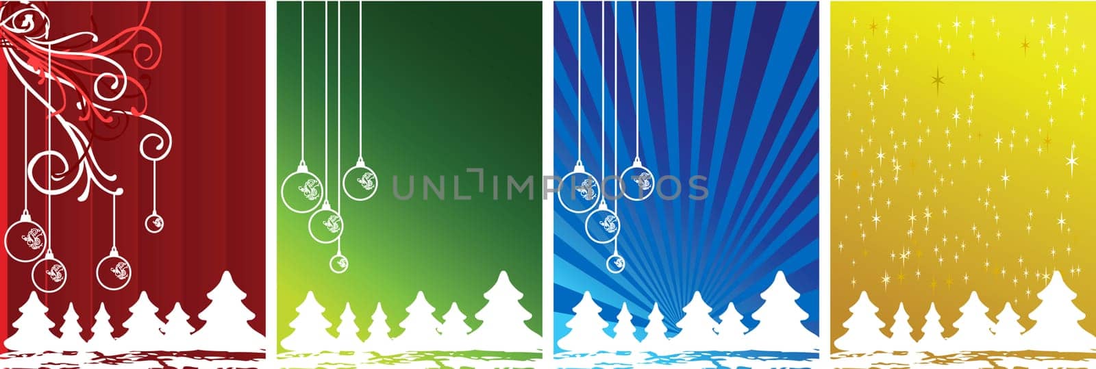 Christmas themes with bulbs