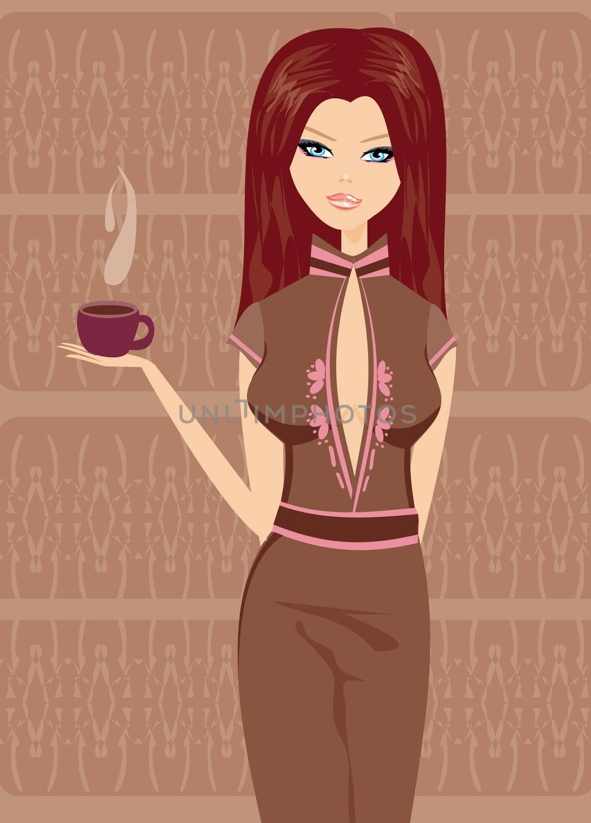 girl on coffee break