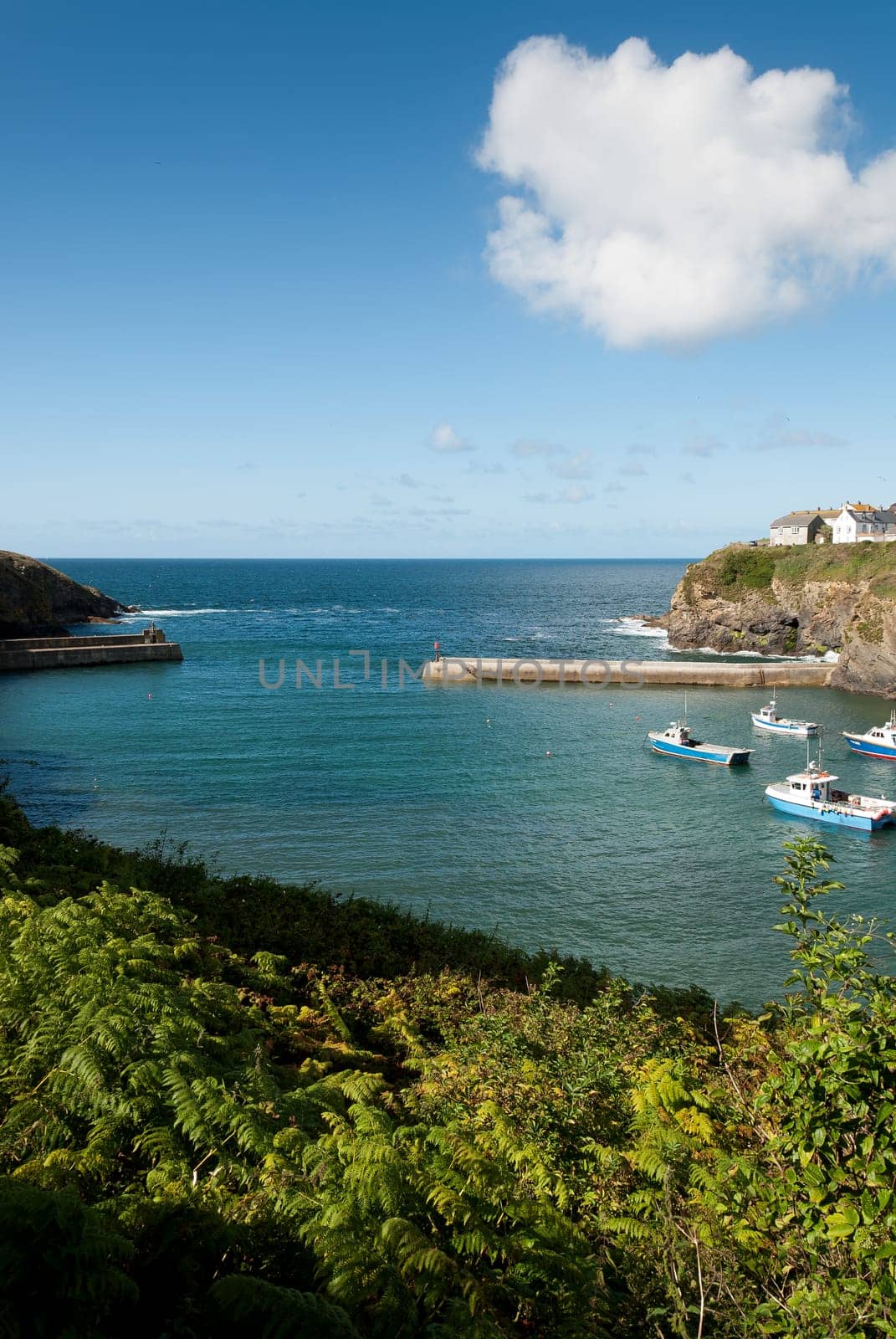 pier of Port Isaac in Cornwall