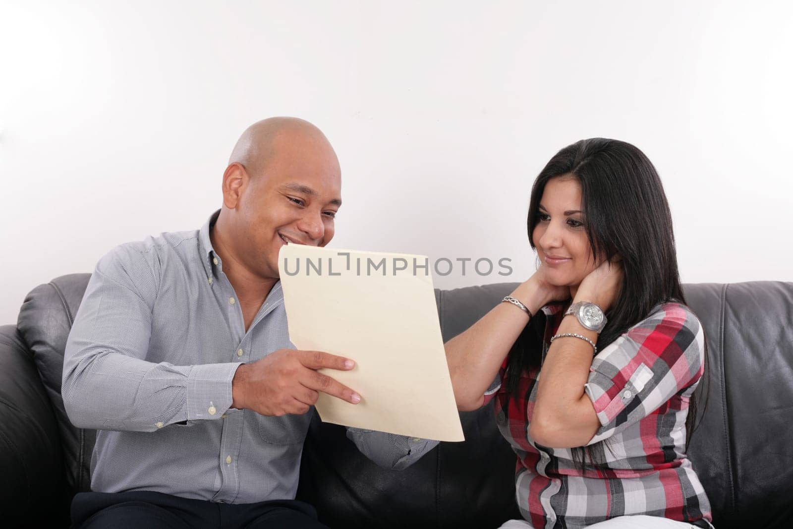 A realtor and a client