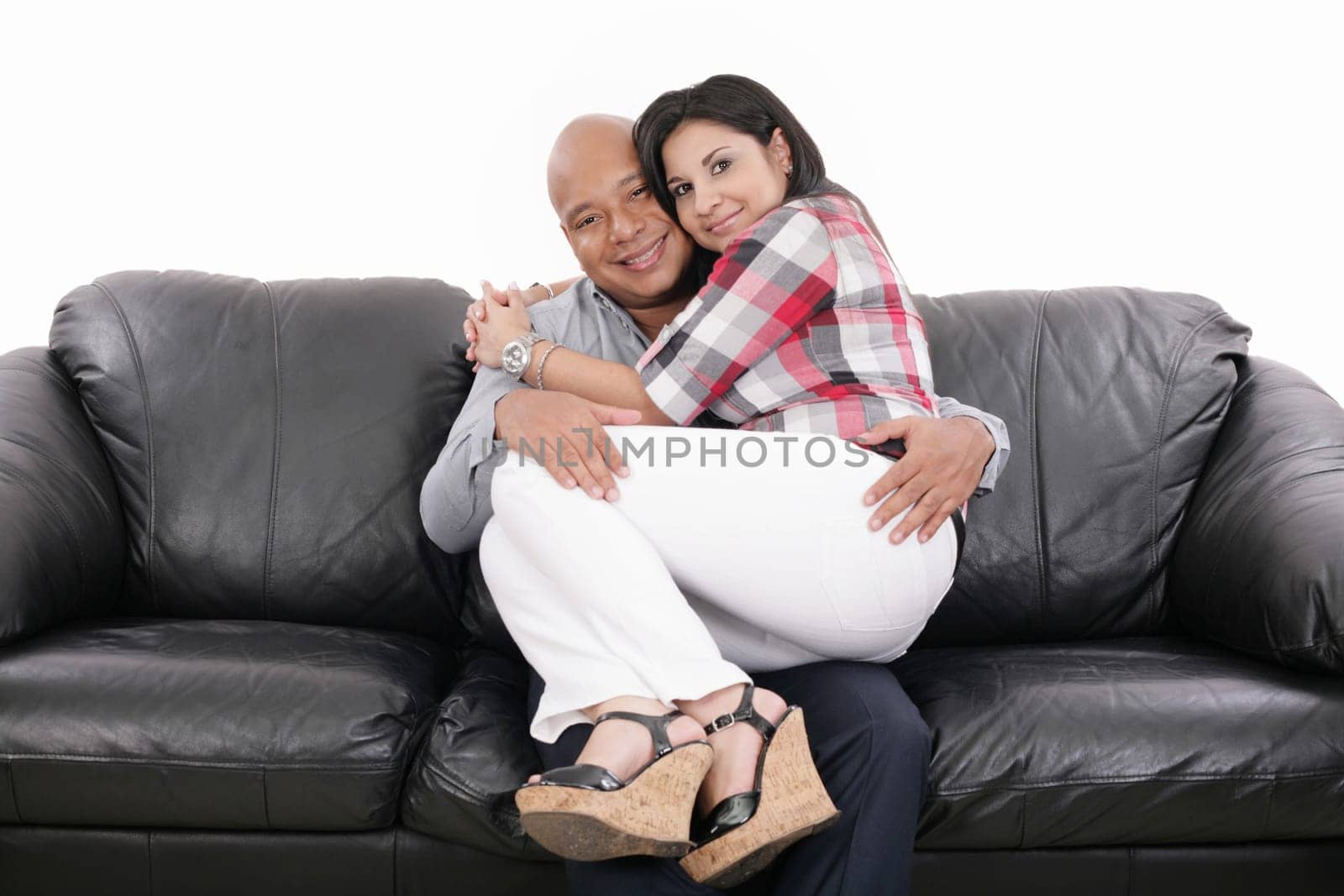 Portrait of a lovely couple at home
