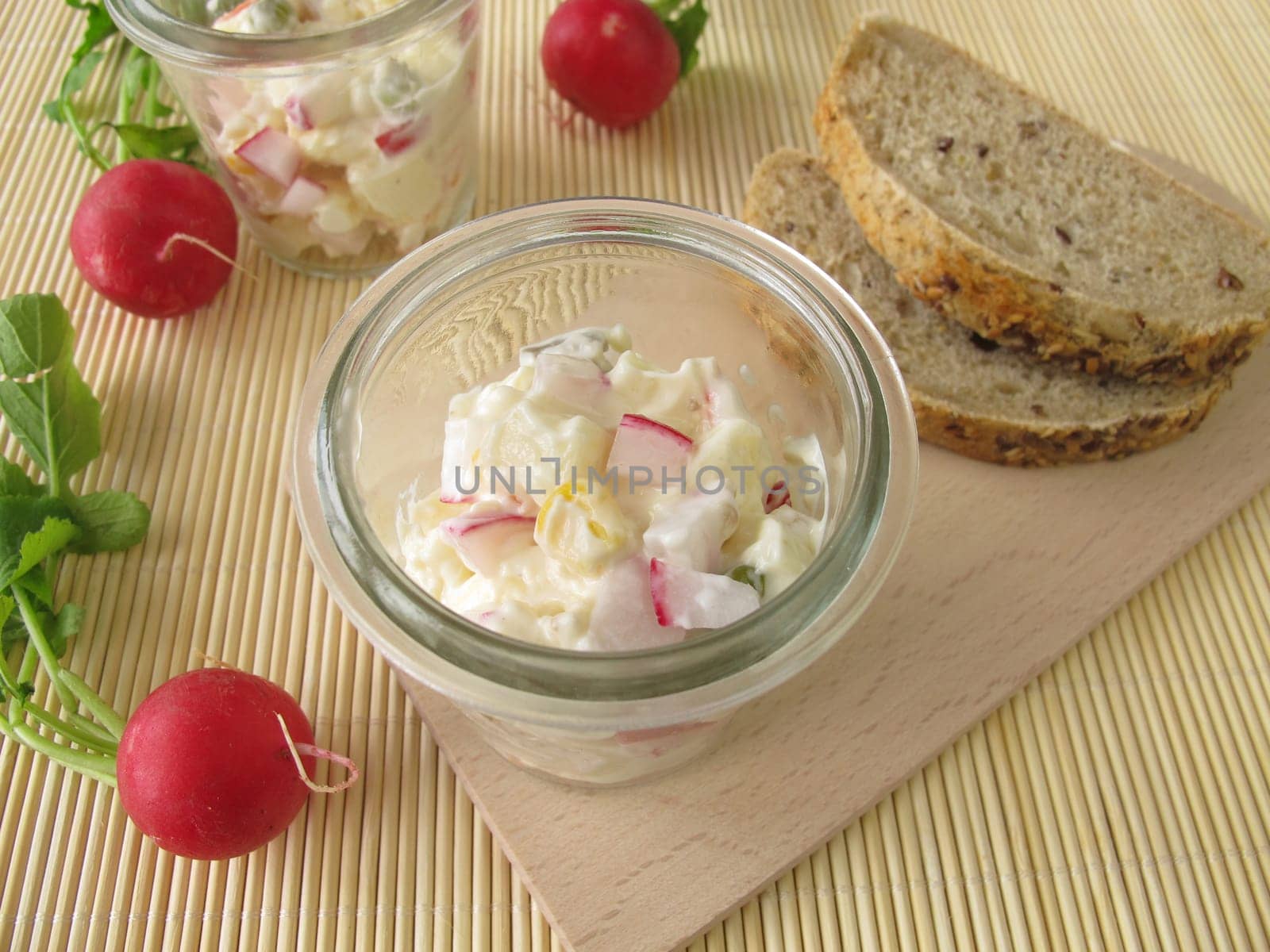 Homemade cheese salad