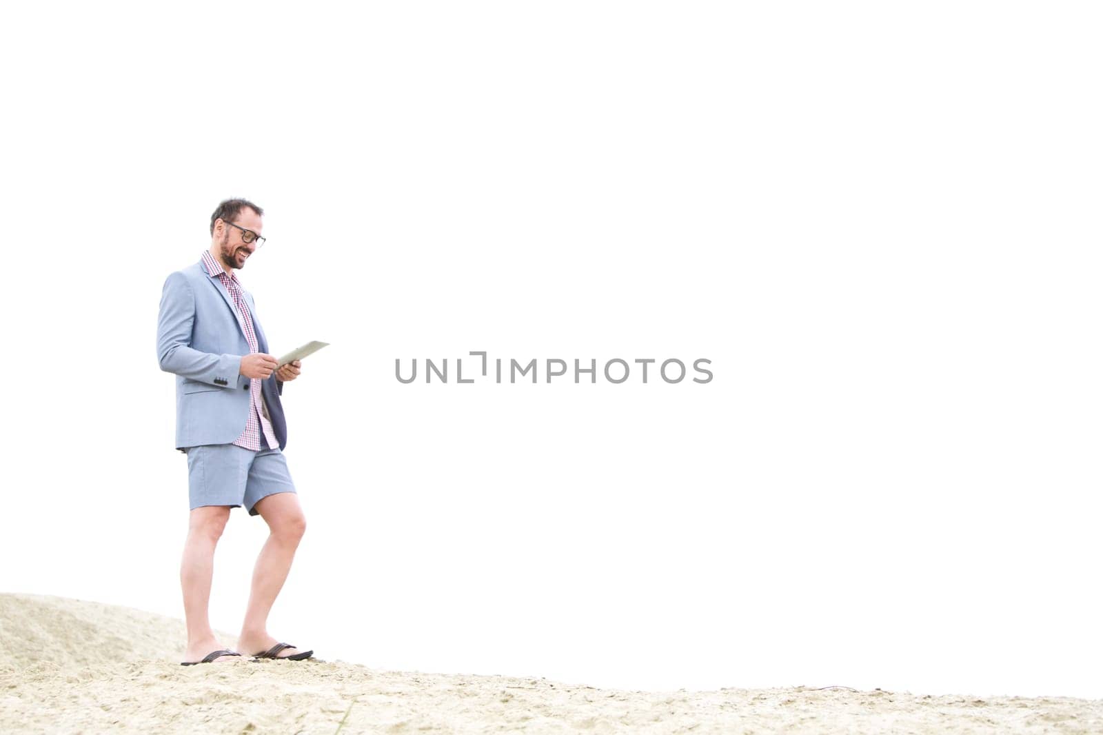 Outdoor businessman - work on the go