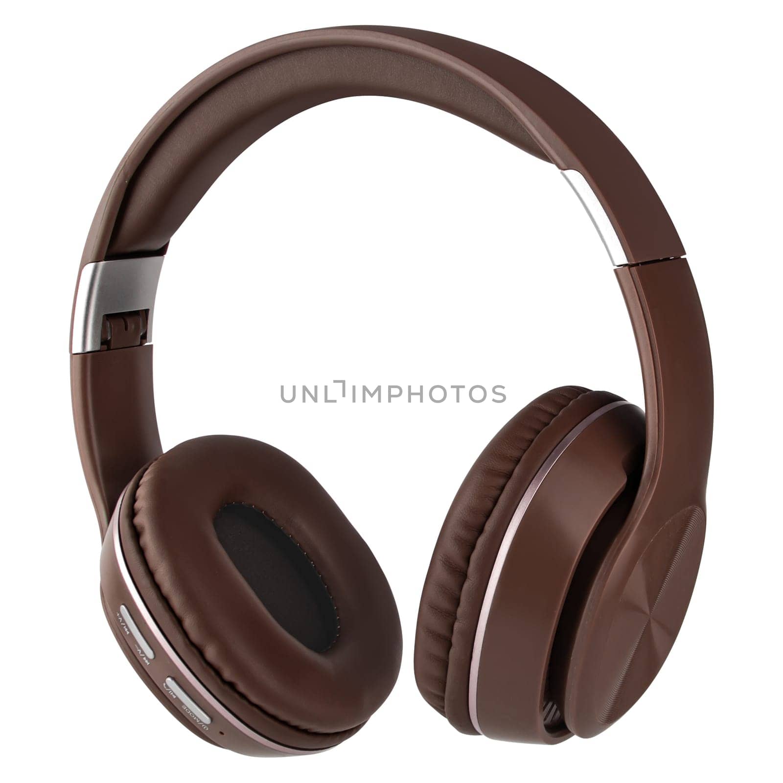 Wireless headphones for computer, on white background in isolation by A_A