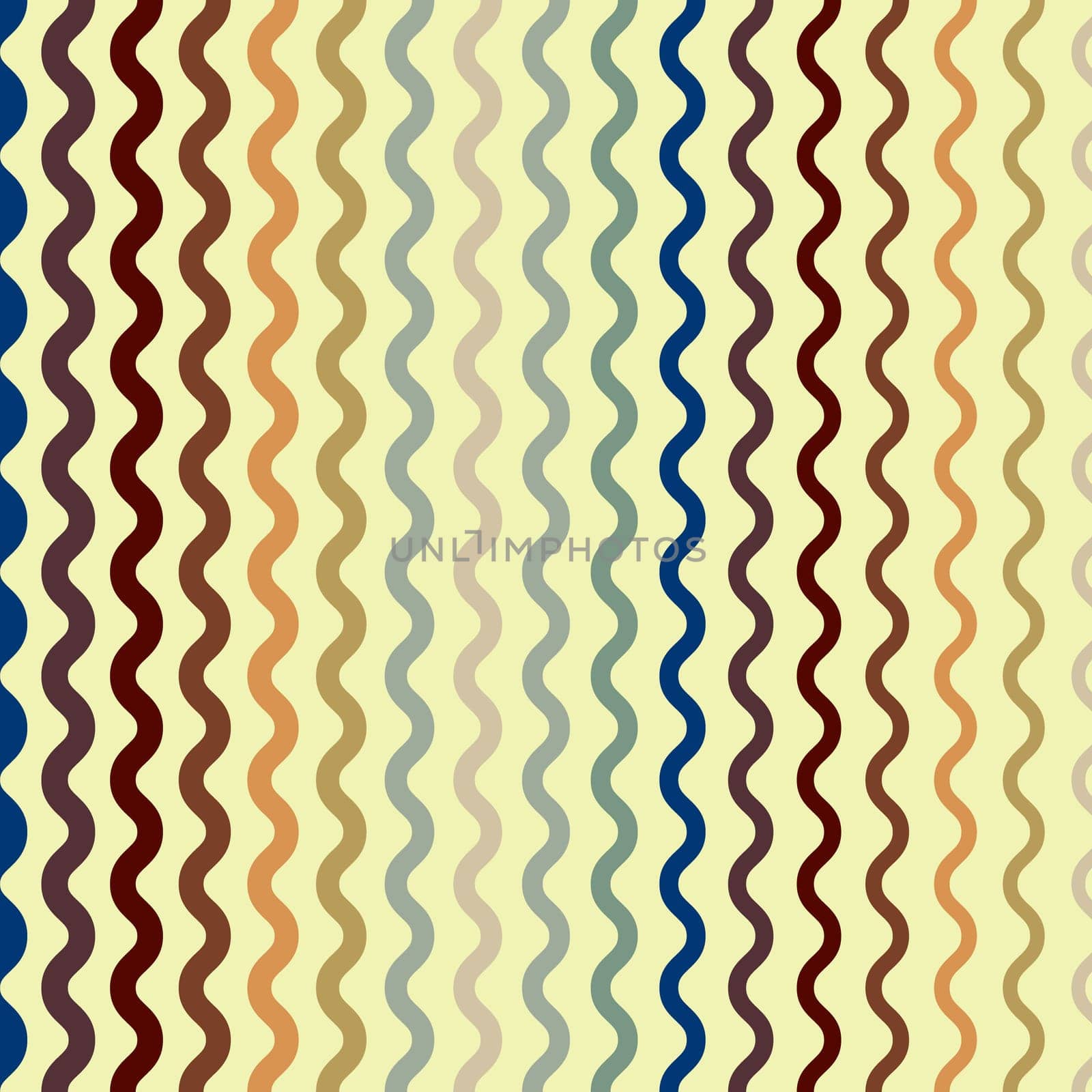 Retro groovy psychedelic wavy background by Dustick