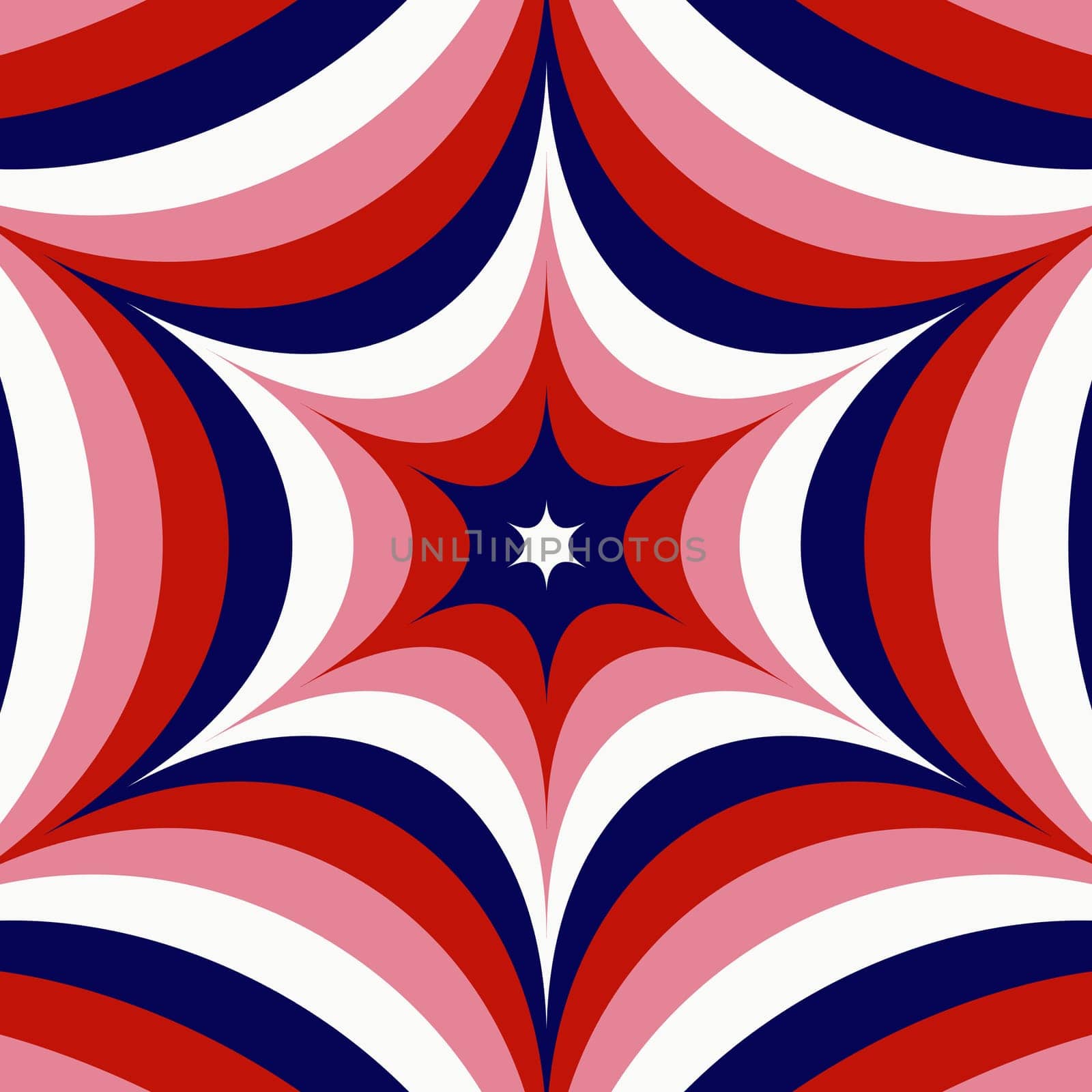 Psychedelic retro groove background in muted warm tones. Pattern in the style of the seventies and sixties. Hippie style design
