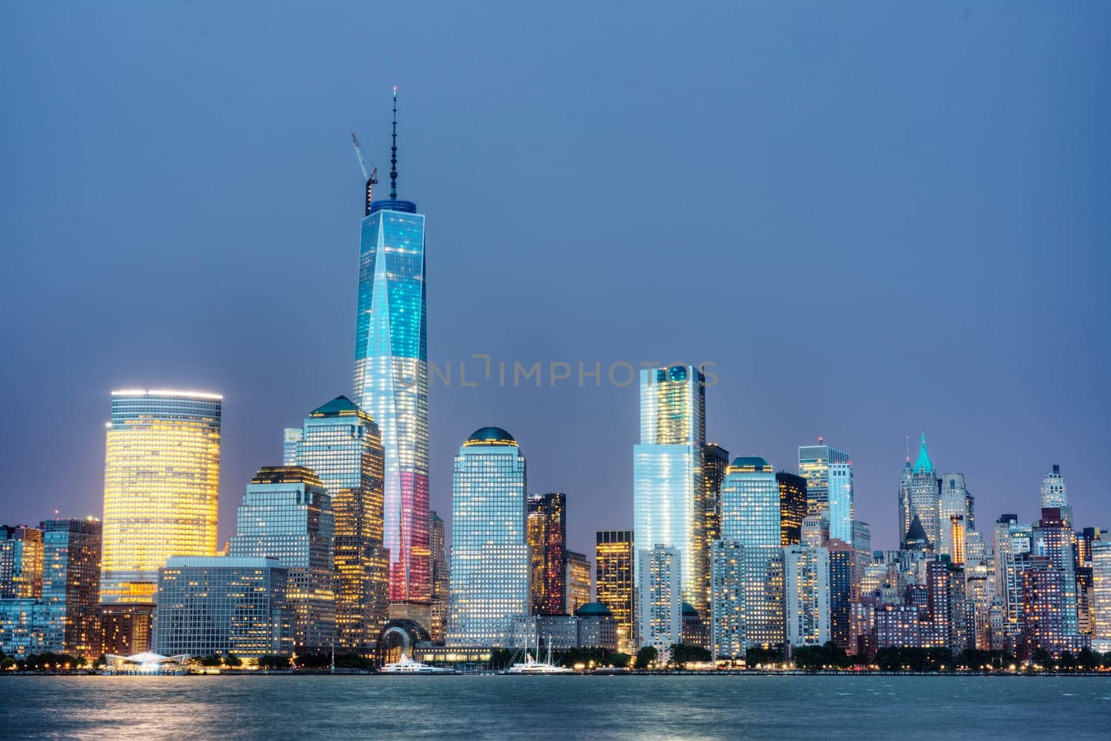 NYC at Night with Lights.