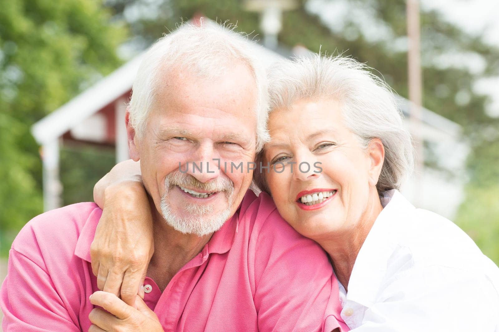 Portrait of a happy senior couple
