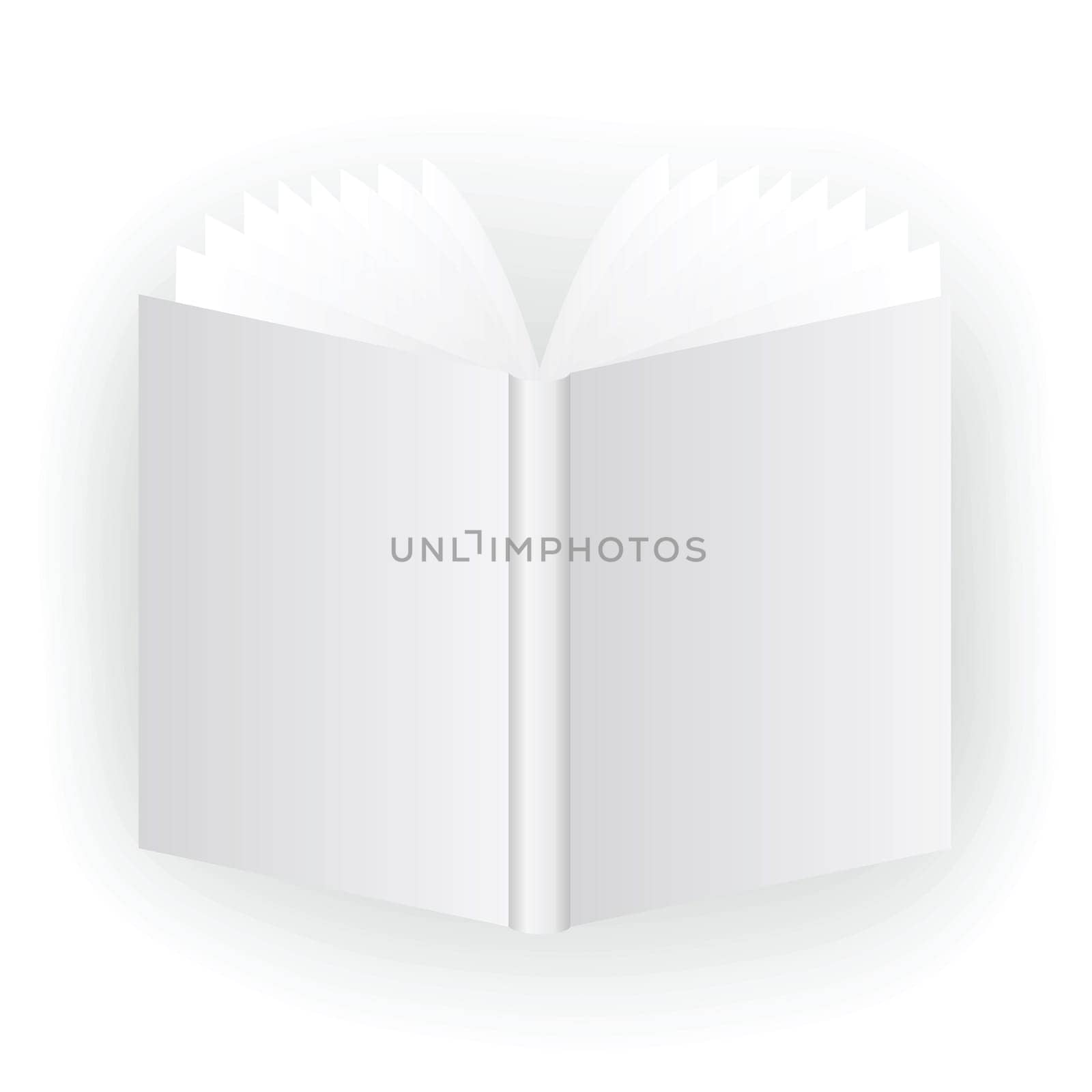 l illustration with open book for your design