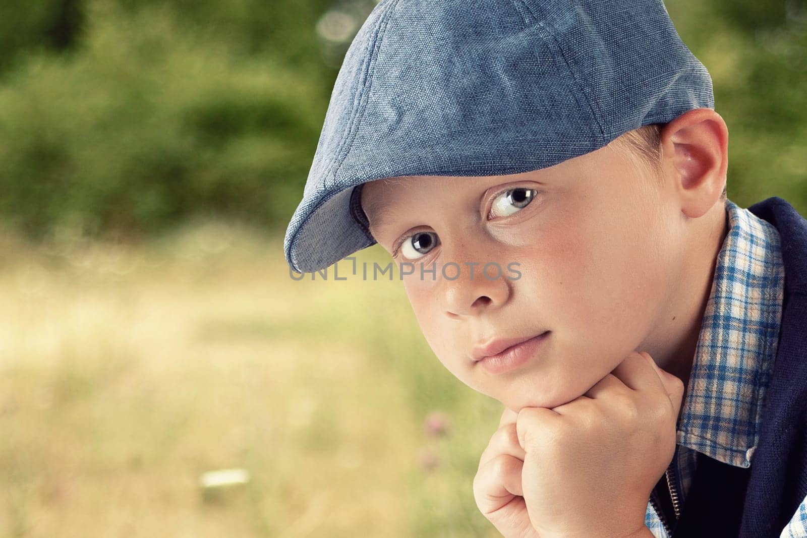Portrait against a natural background
