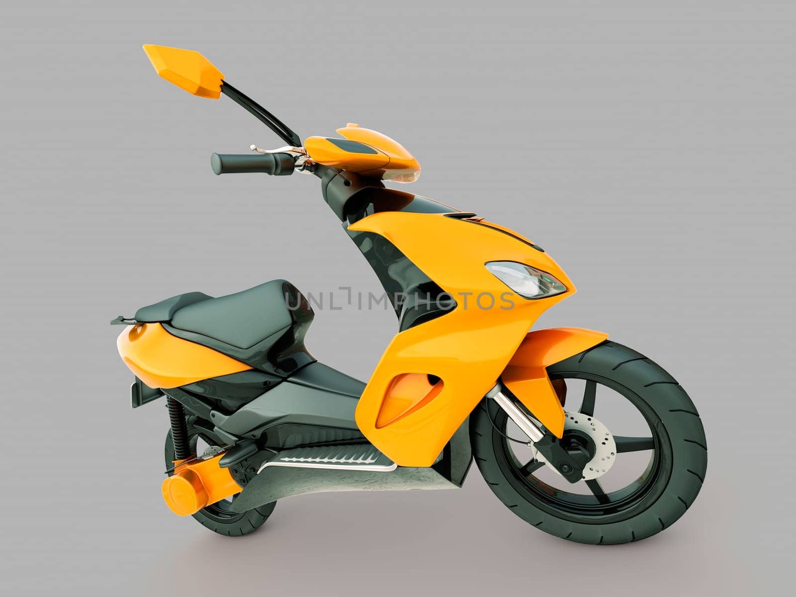 Modern powerful sports scooter