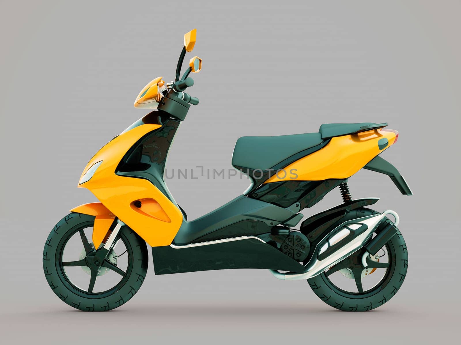 Modern powerful sports scooter