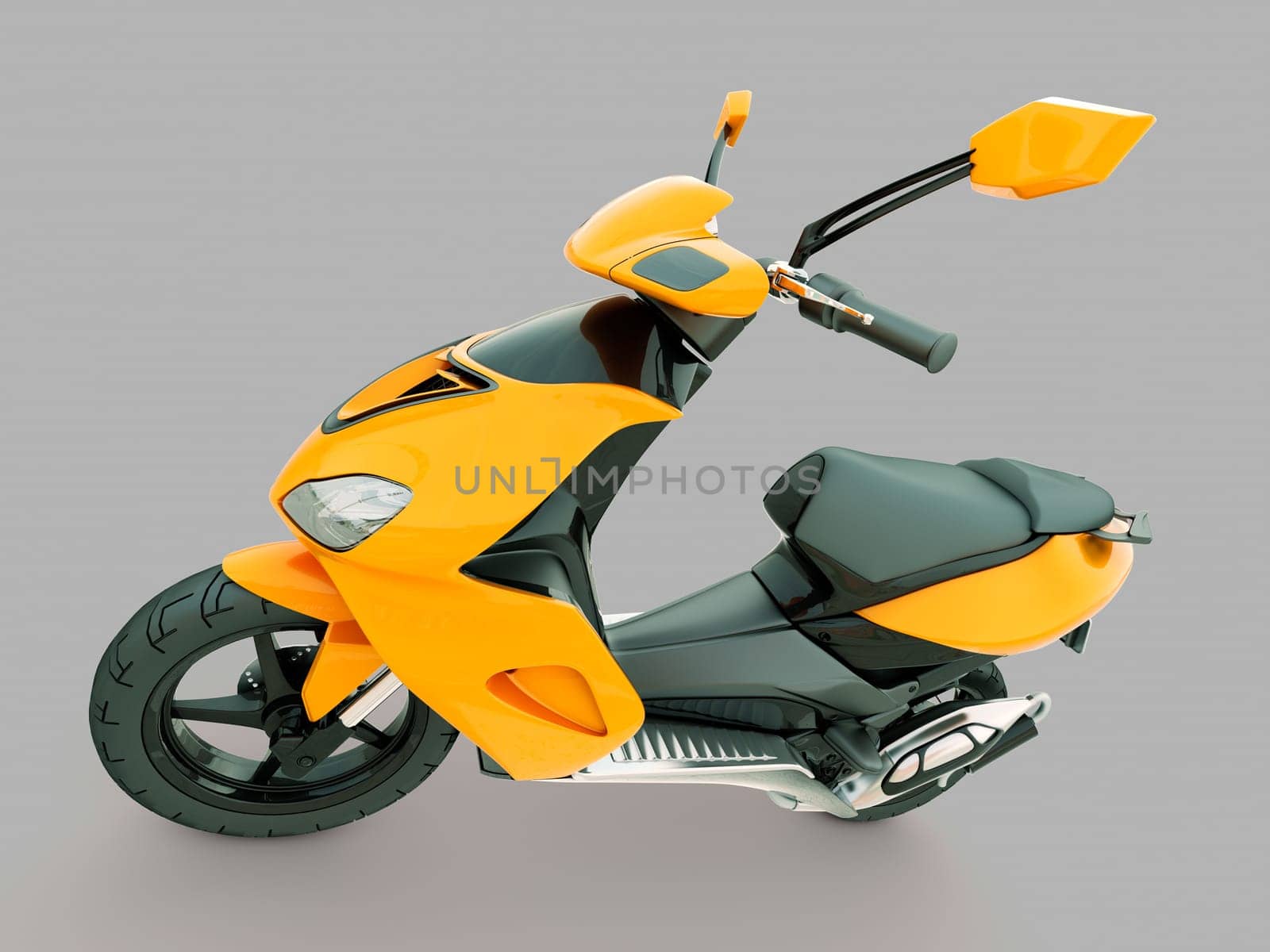 Modern powerful sports scooter