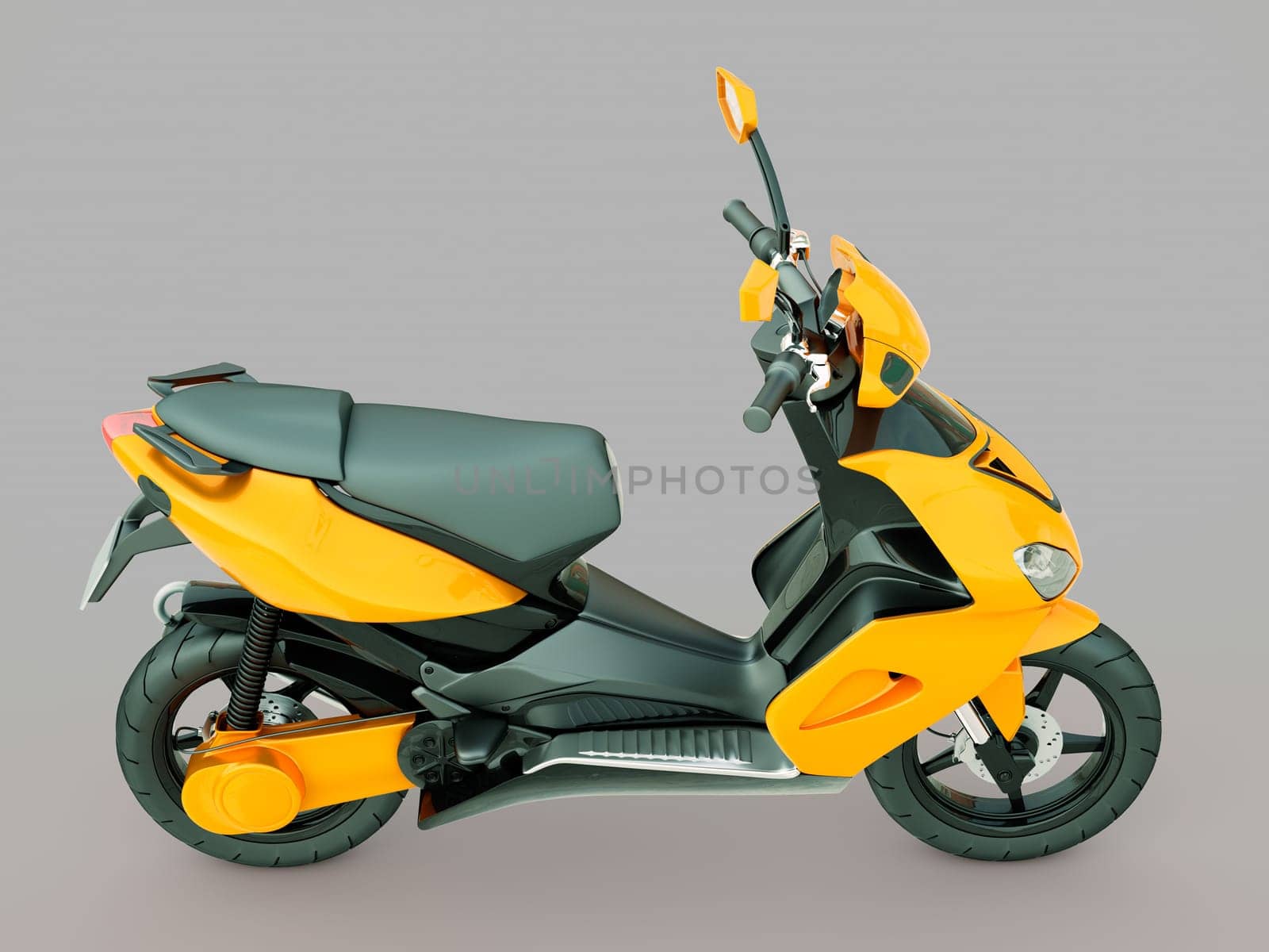 Modern powerful sports scooter