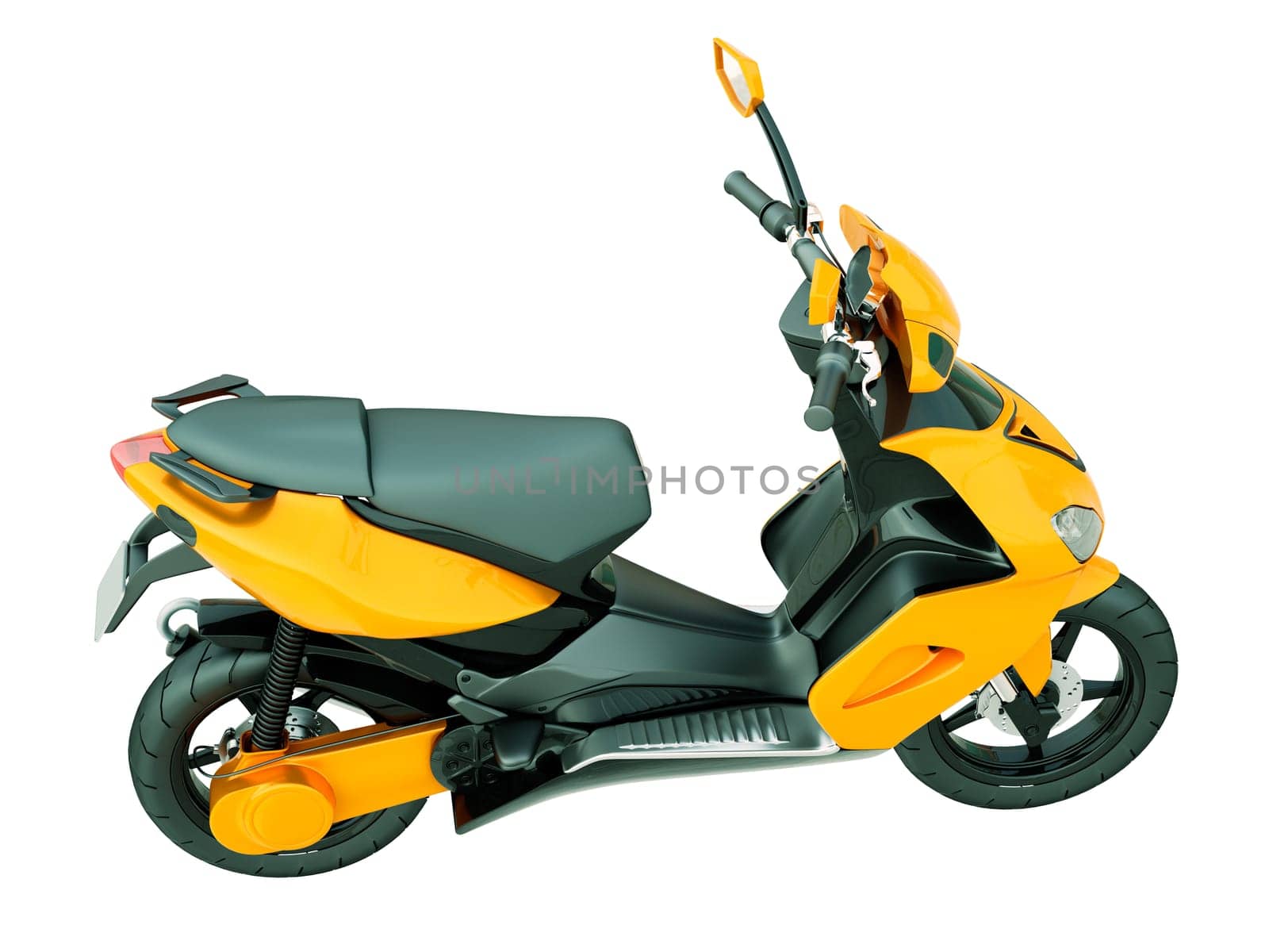 Modern powerful sports scooter