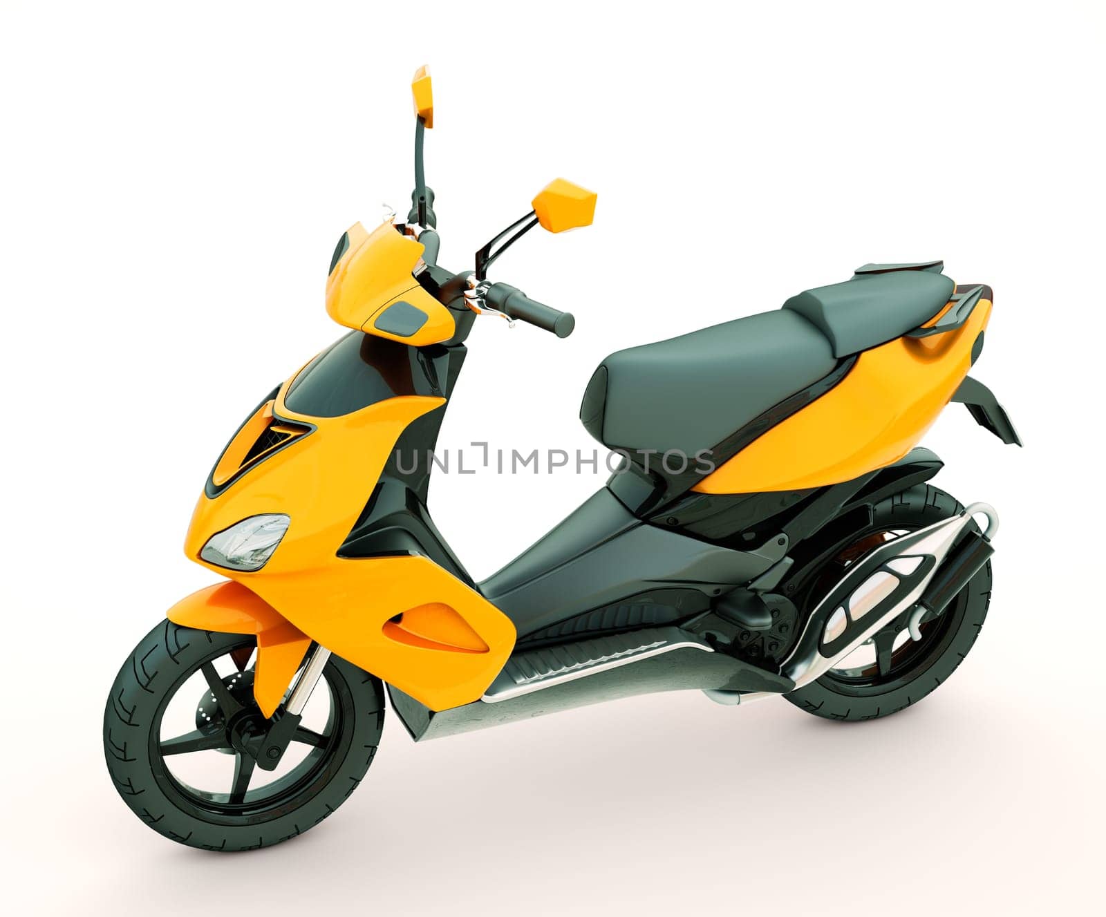 Modern powerful sports scooter