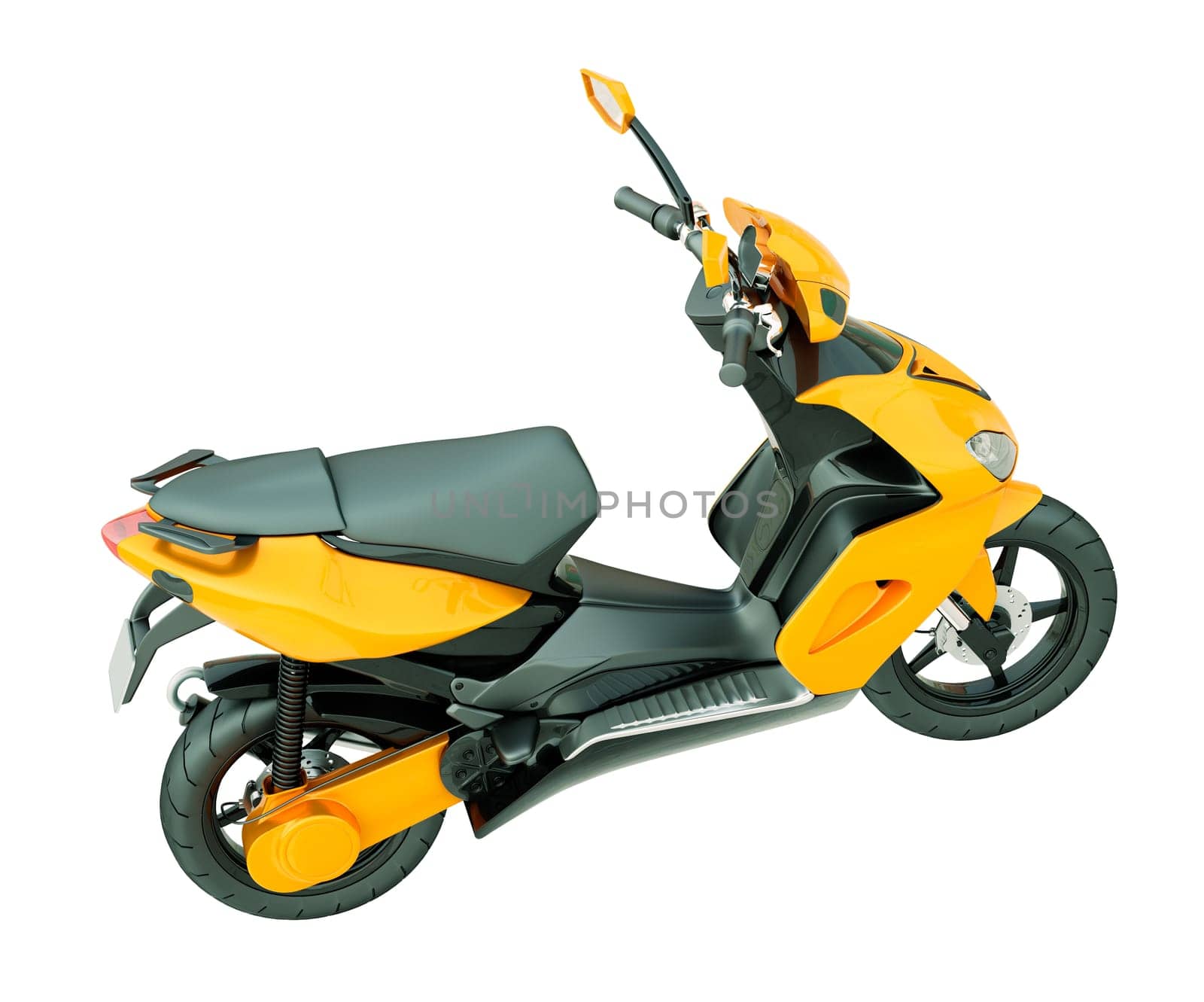 Modern powerful sports scooter