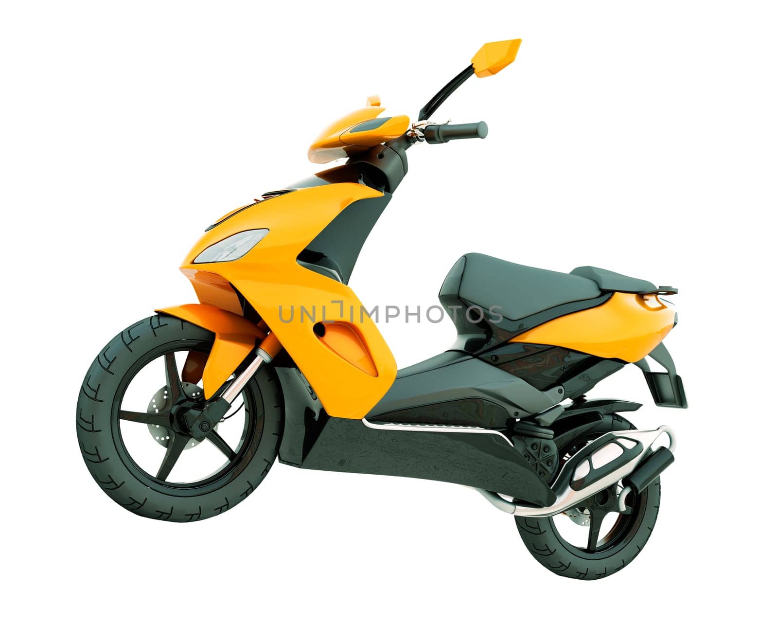 Modern powerful sports scooter