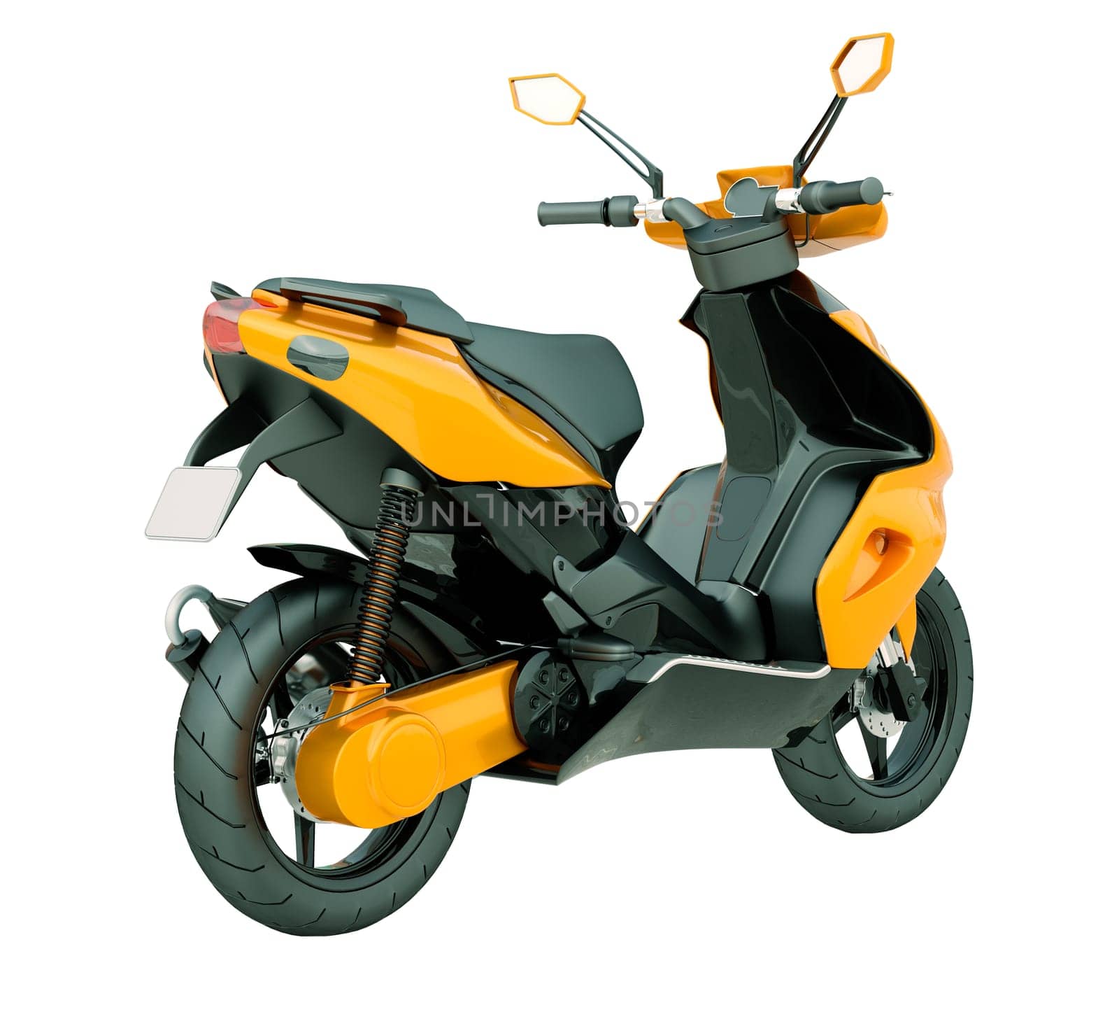 Modern powerful sports scooter
