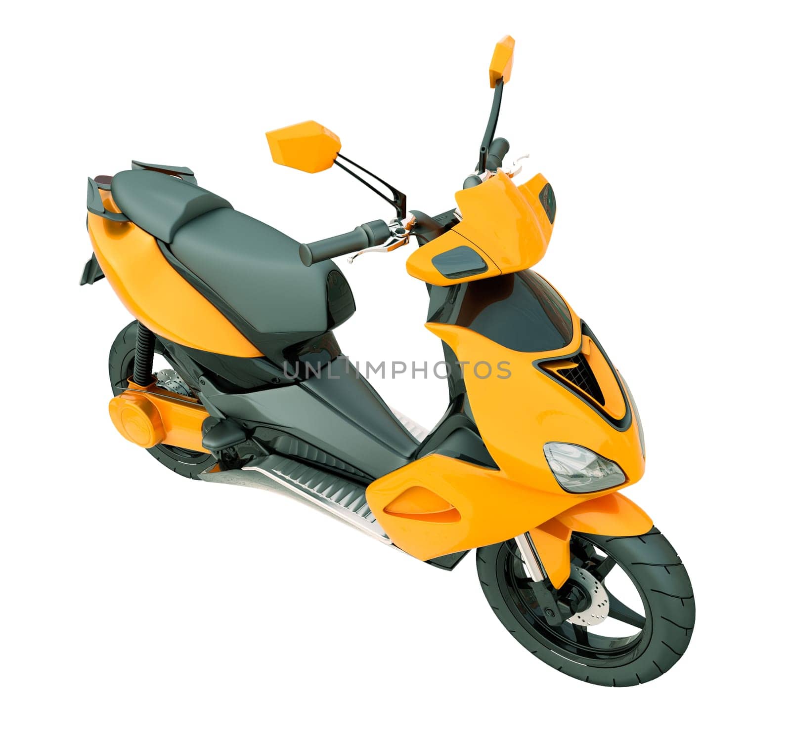 Modern powerful sports scooter
