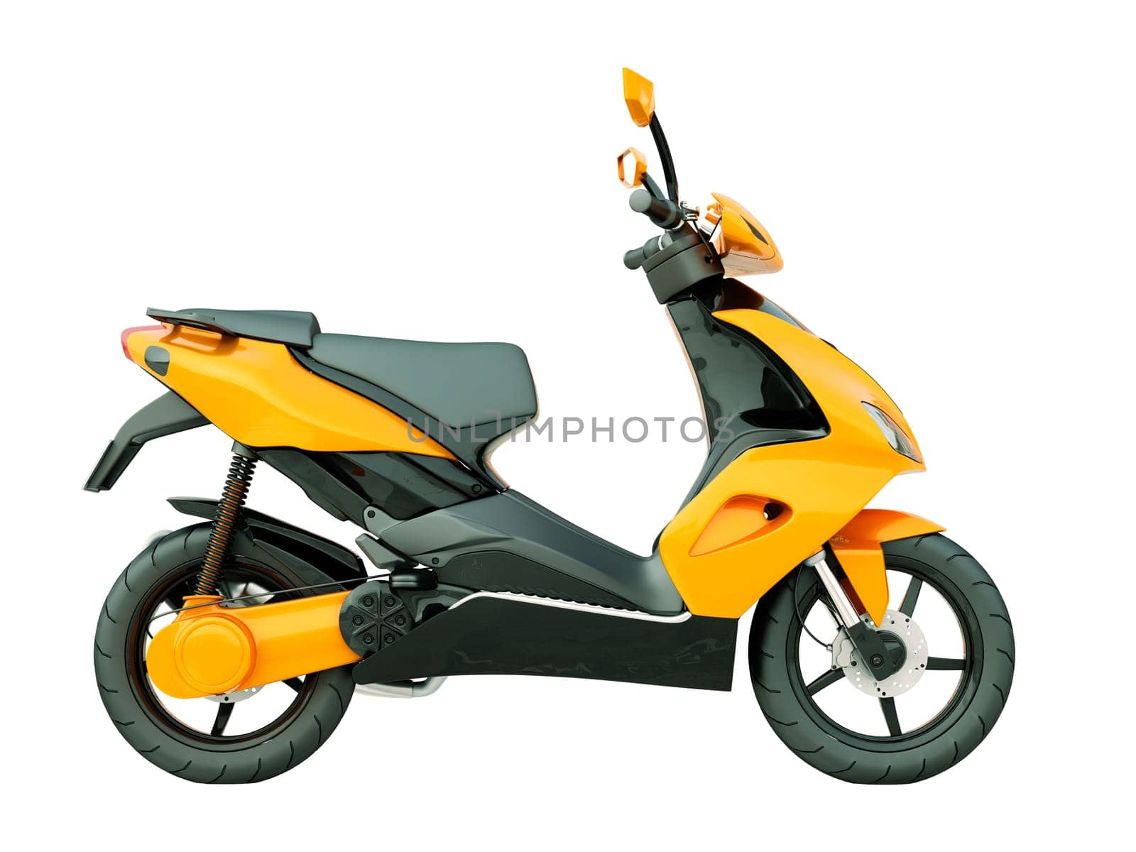 Modern powerful sports scooter