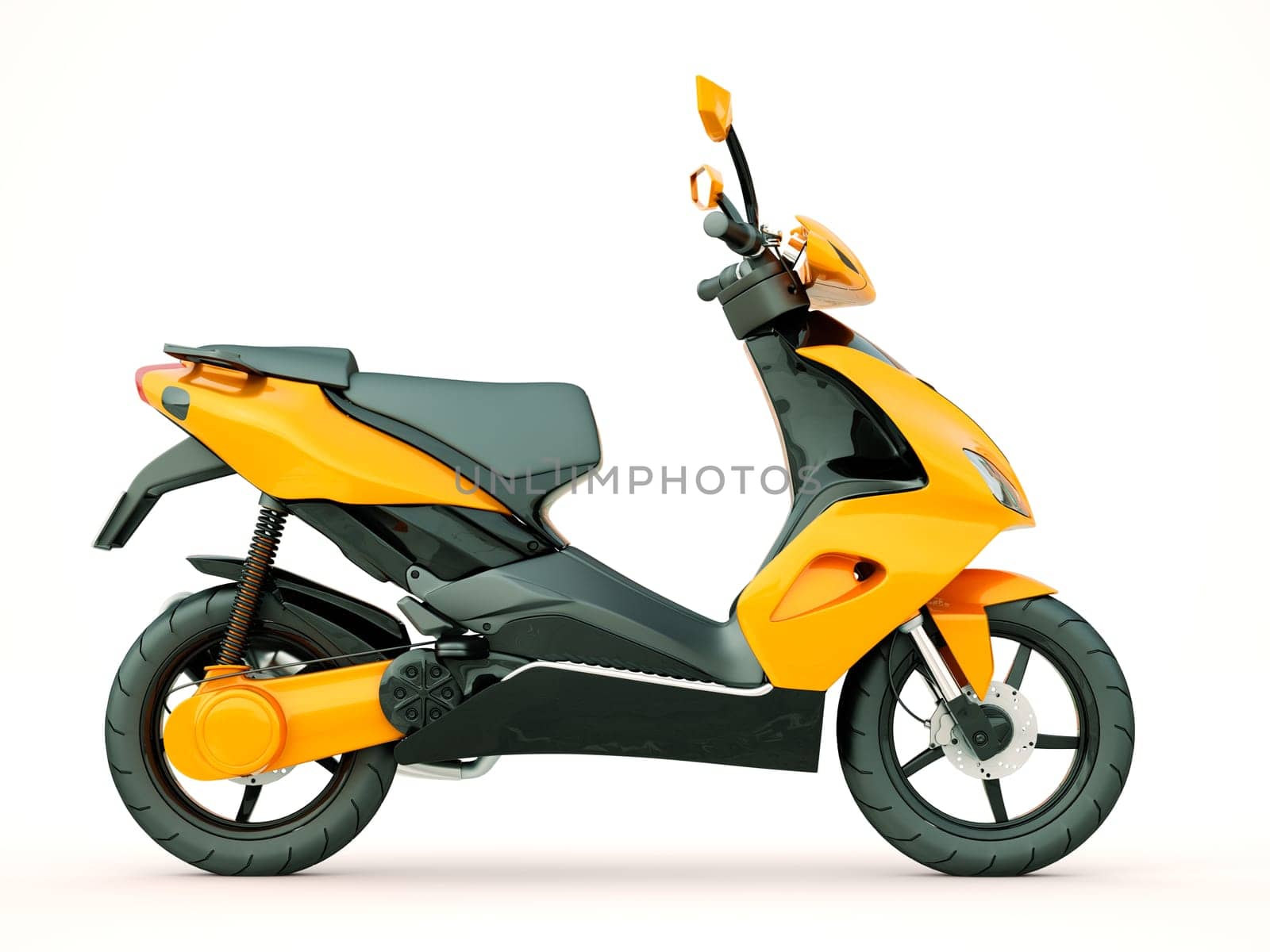 Modern powerful sports scooter