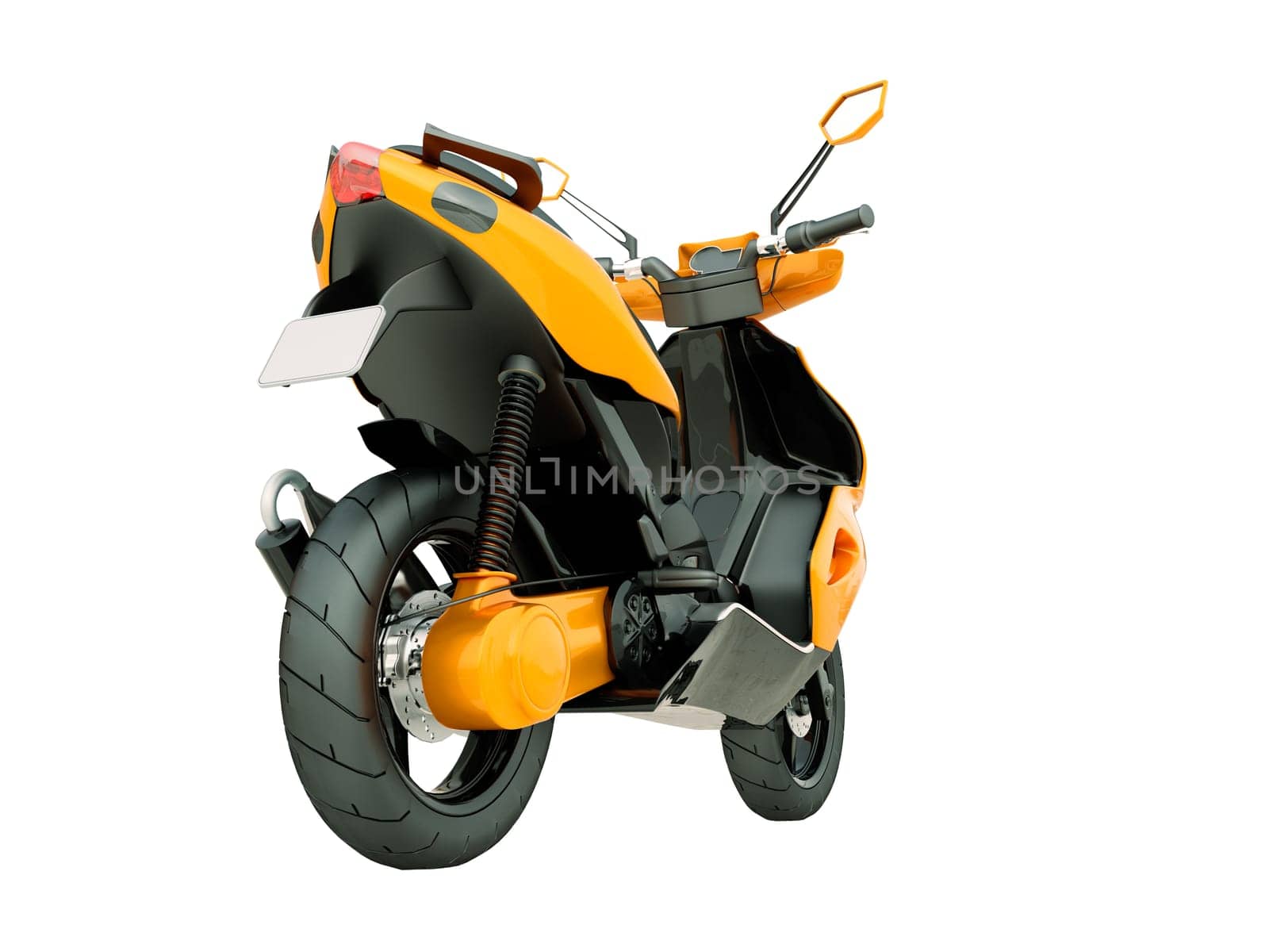 Modern powerful sports scooter