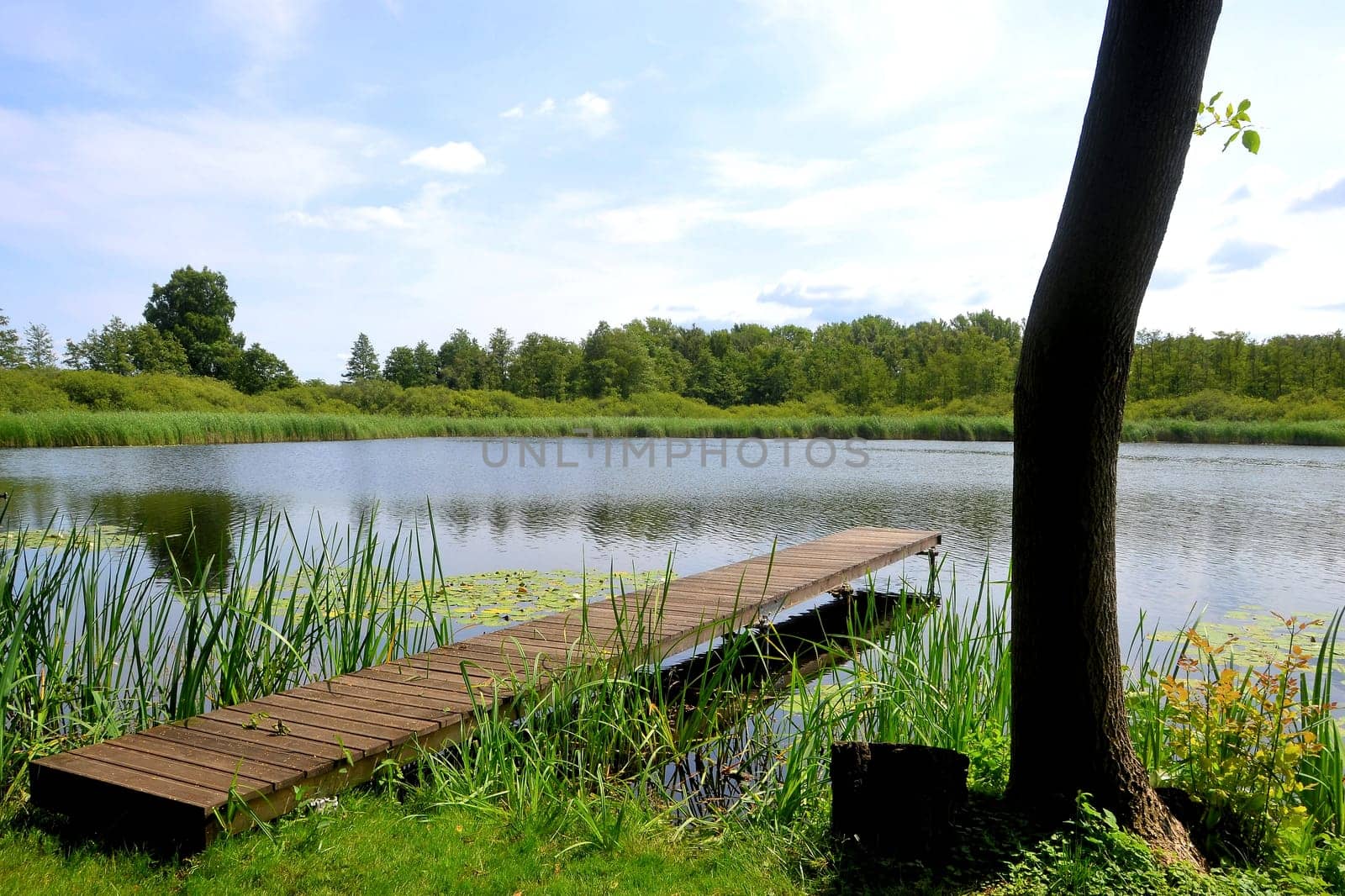 on a lake in Brandenburg