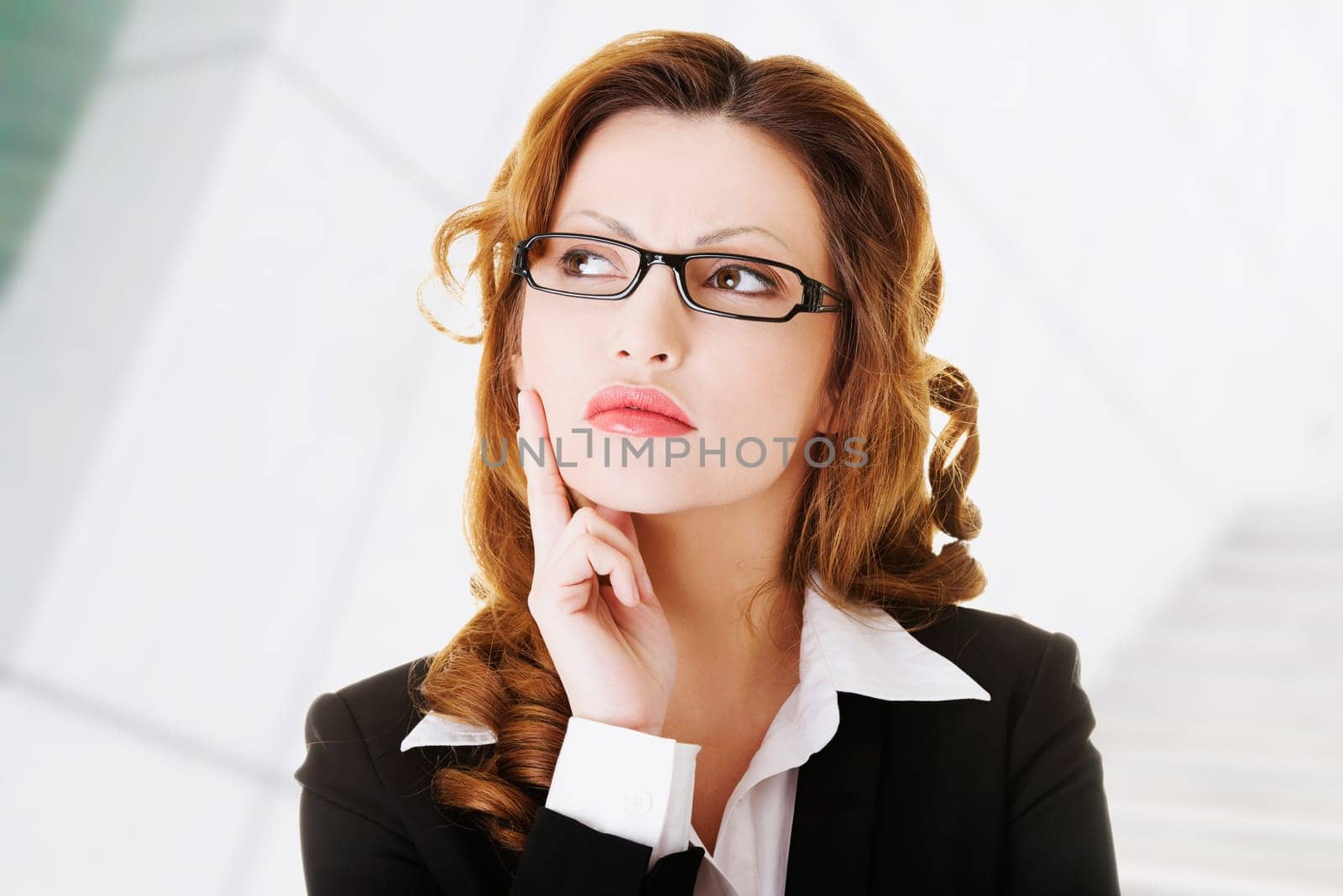 Thoughtful businesswoman