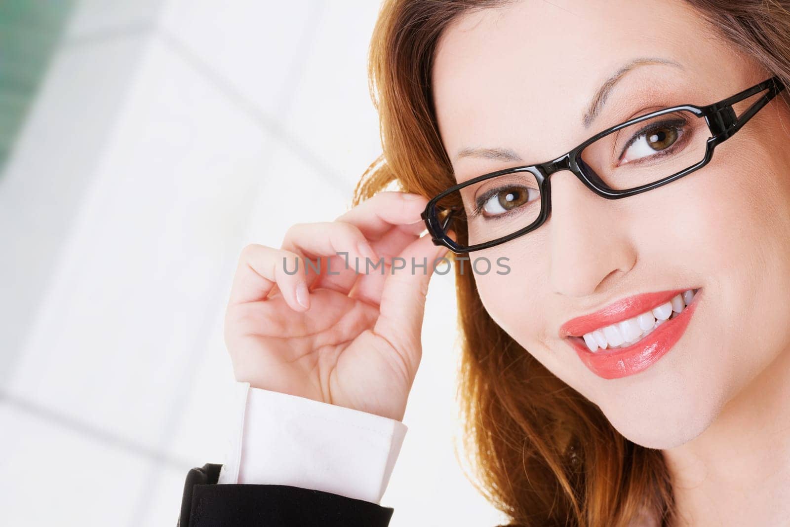 happy business woman portrait