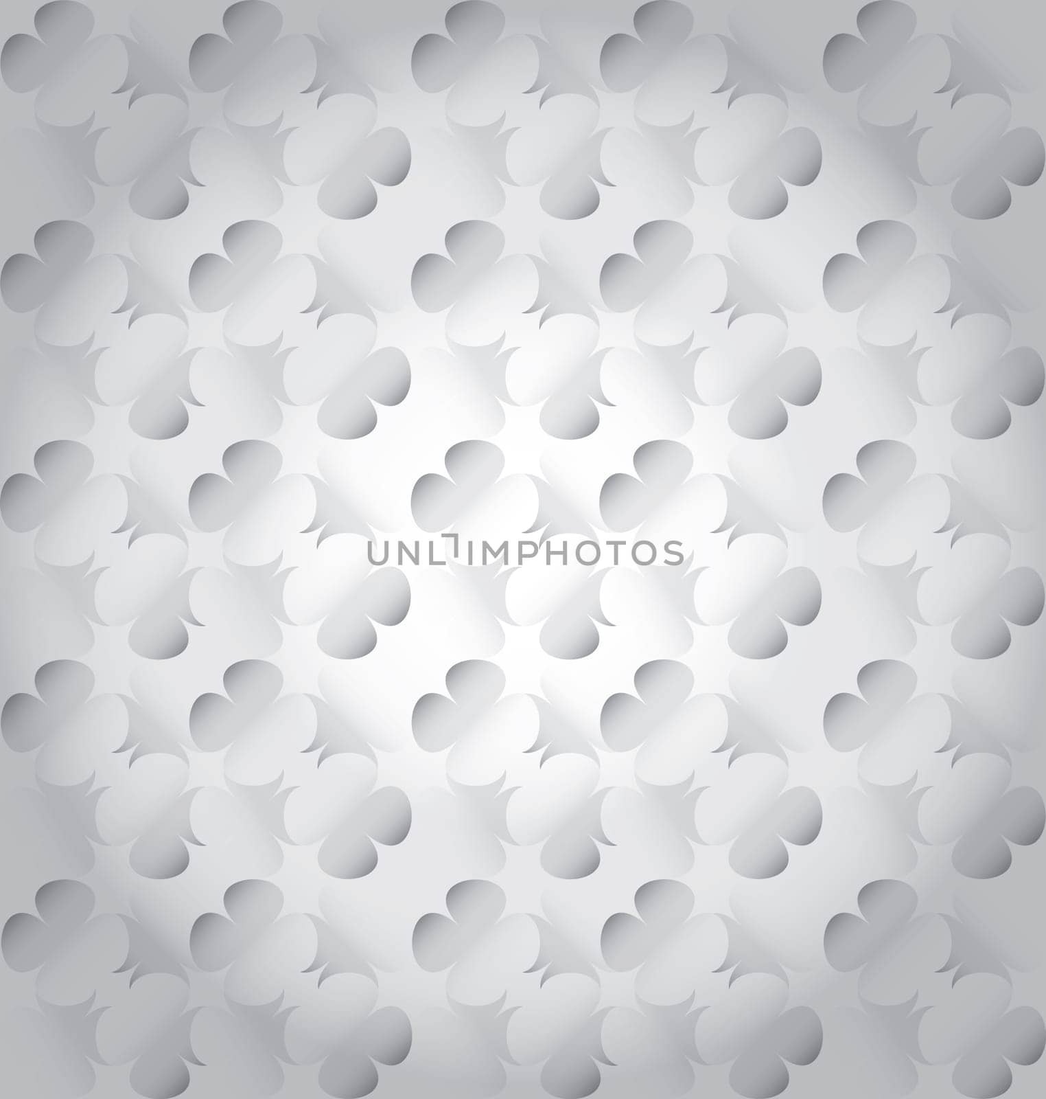 studied traditional oriental seamless pattern with clover motifs