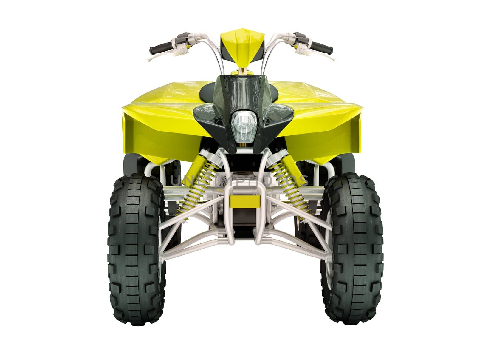 Sports quad bike isolated on a light background
