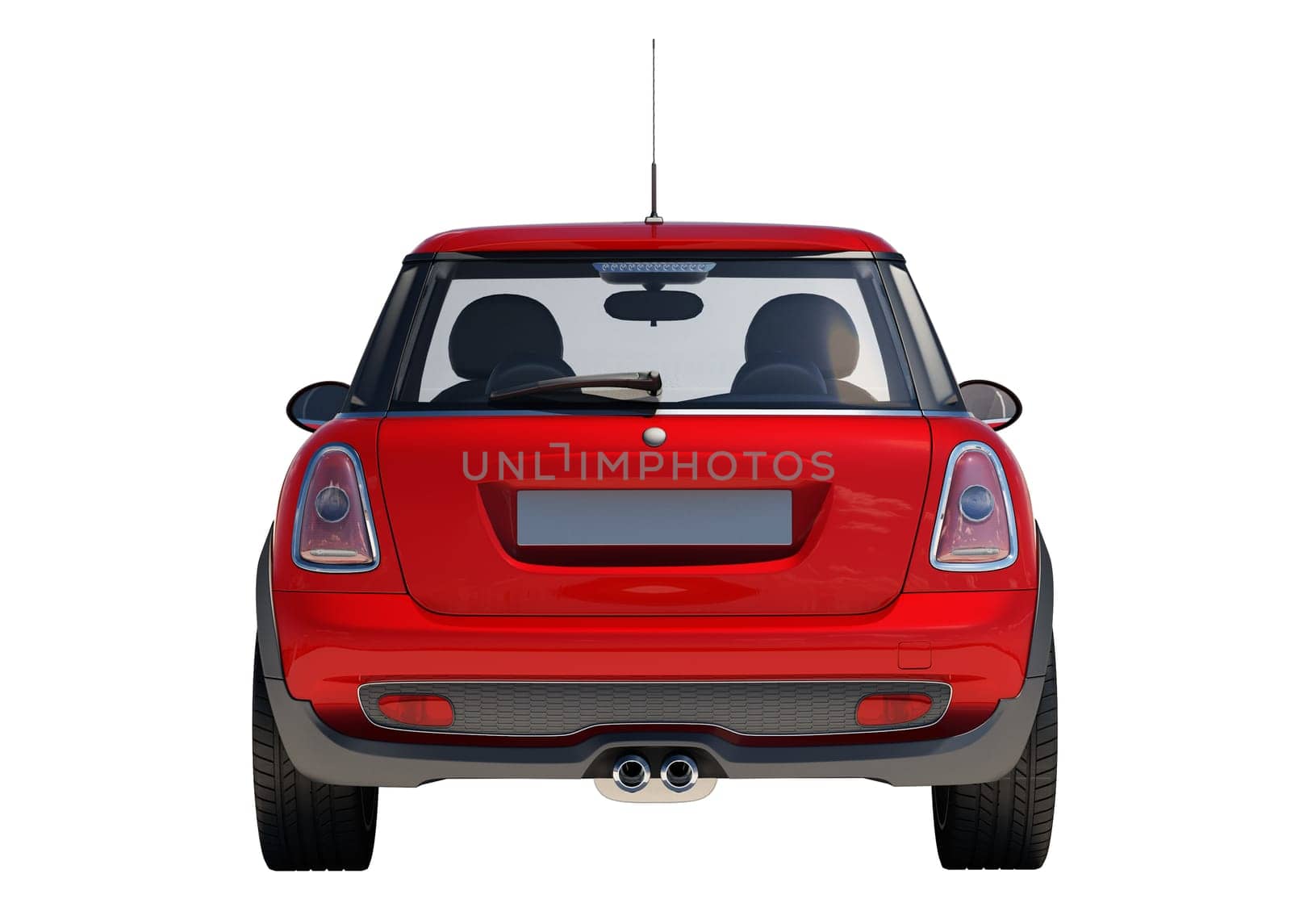 Car isolated on white background without shadow