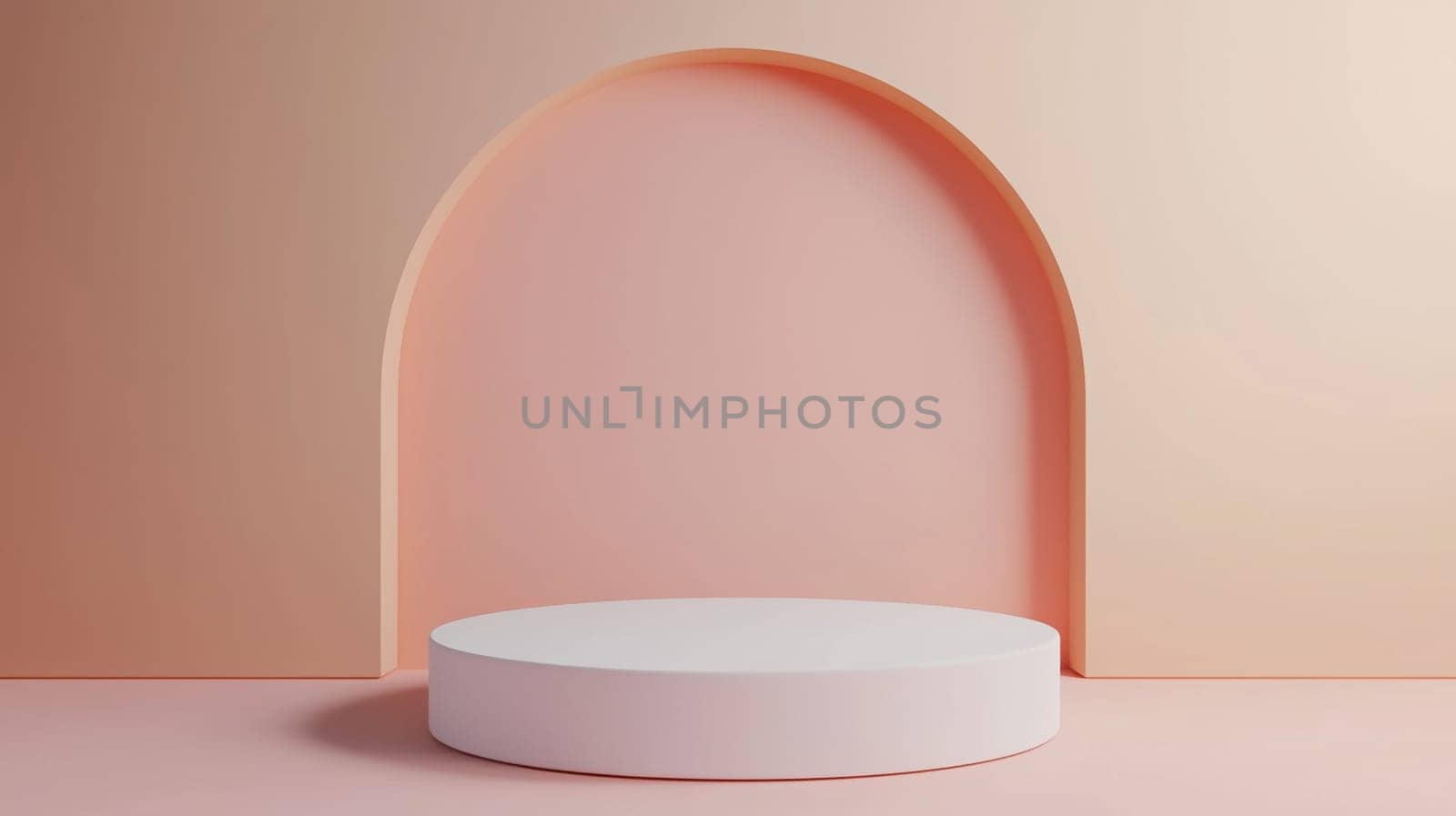 Podium minimal pink blank background for product display presentation, geometric platform stage for showcase