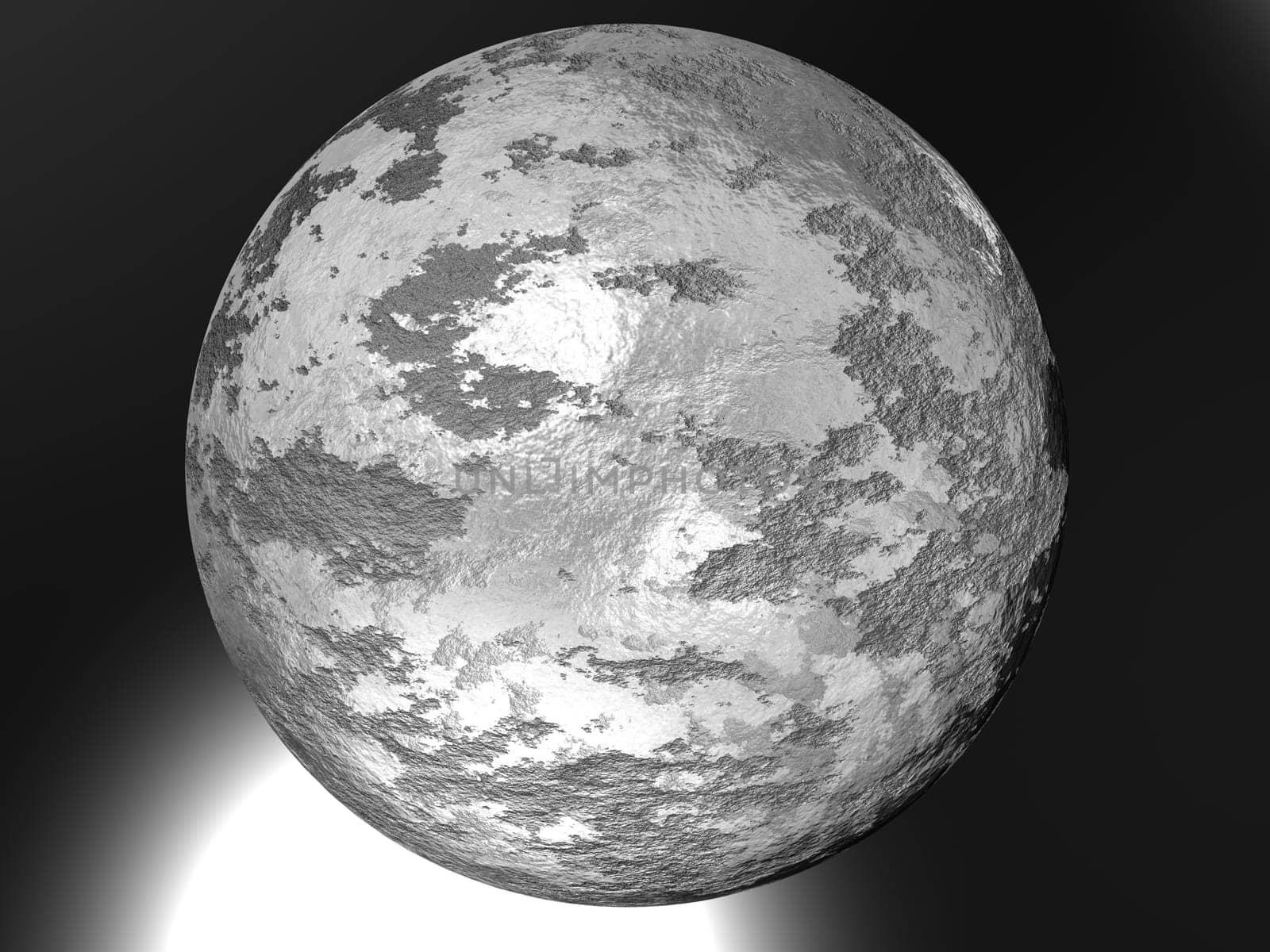 Dead Planet Earth without water for adv or others purpose use
