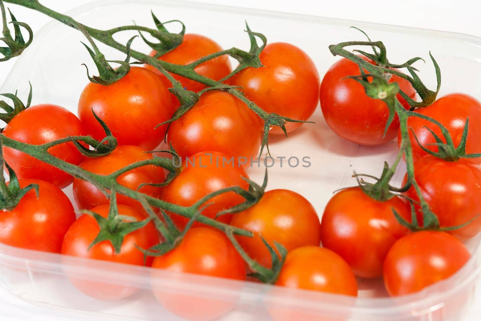 Detail of the bowl of cherry tomatoes - vegetable