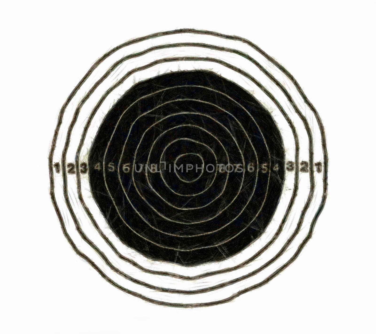 Drawing of the target
