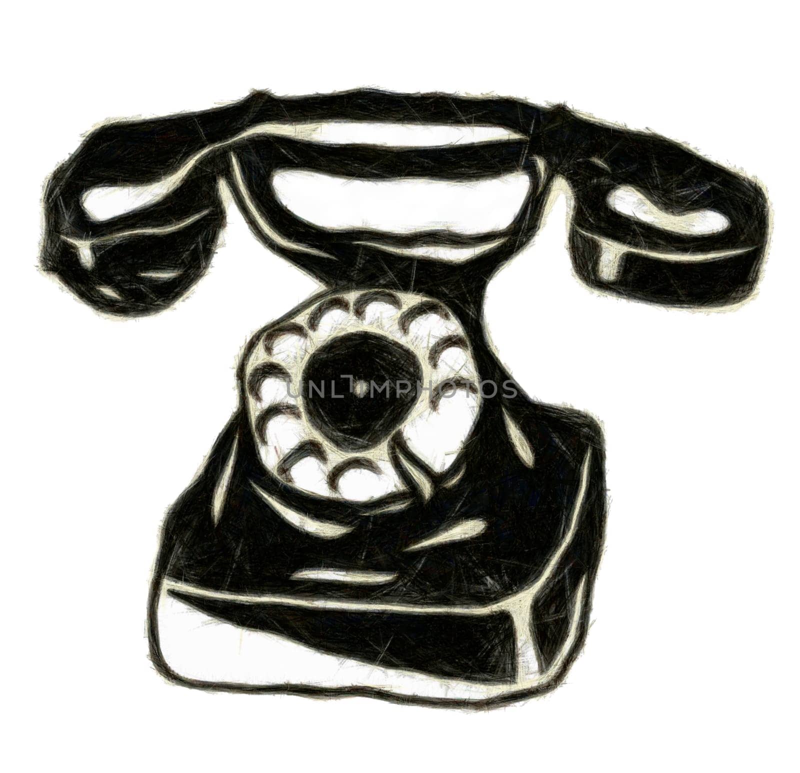 Drawing of the old phone
