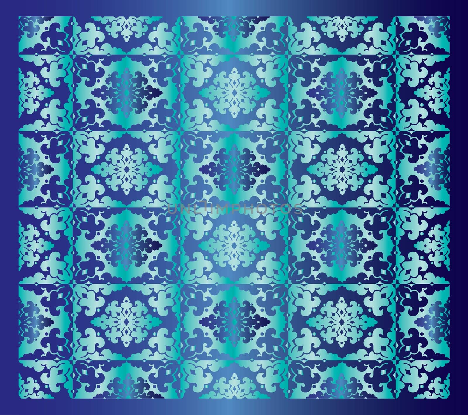 abstract geometric pattern created with traditional motifs