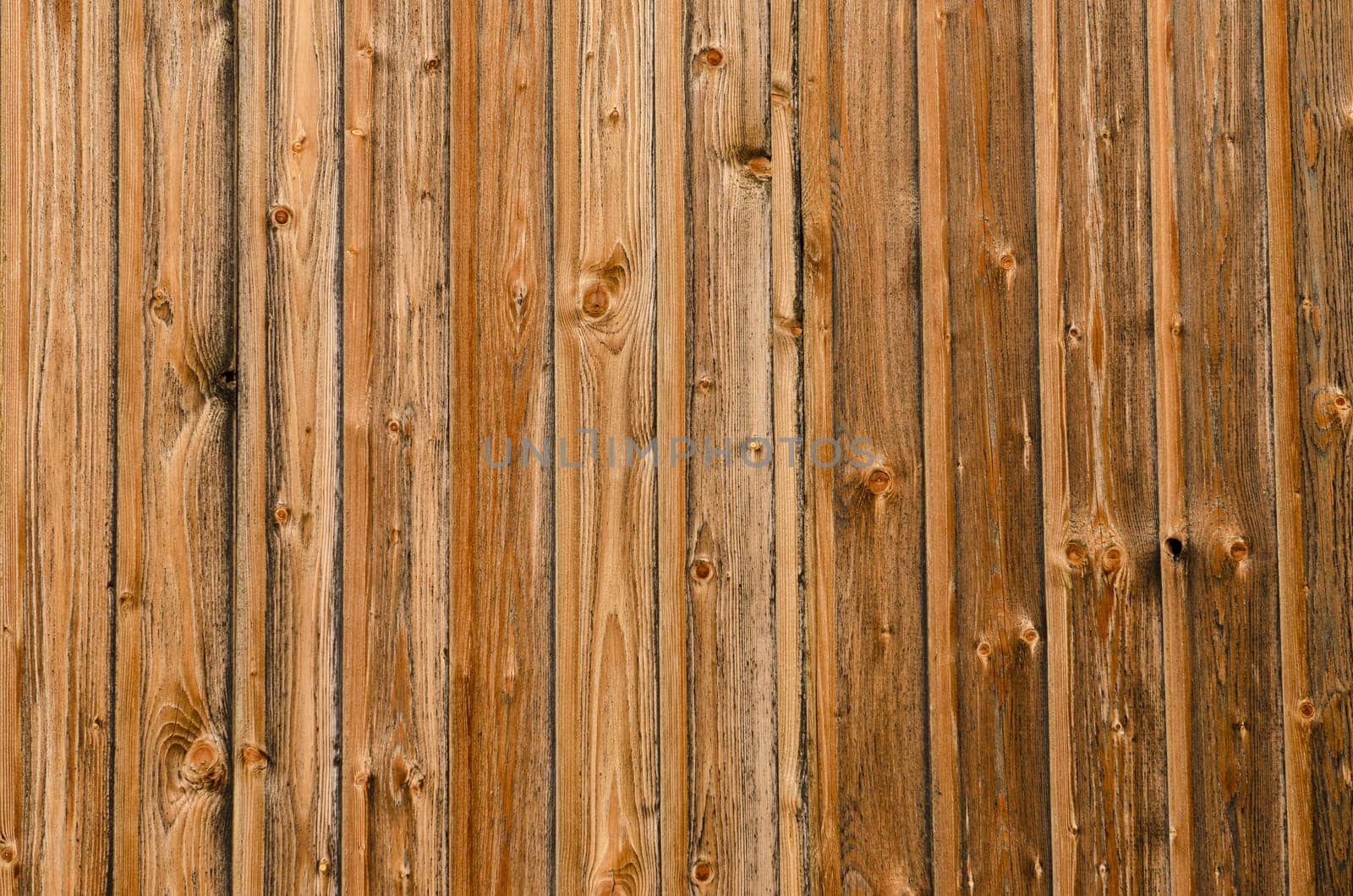 Wooden slats as wall brown weathered